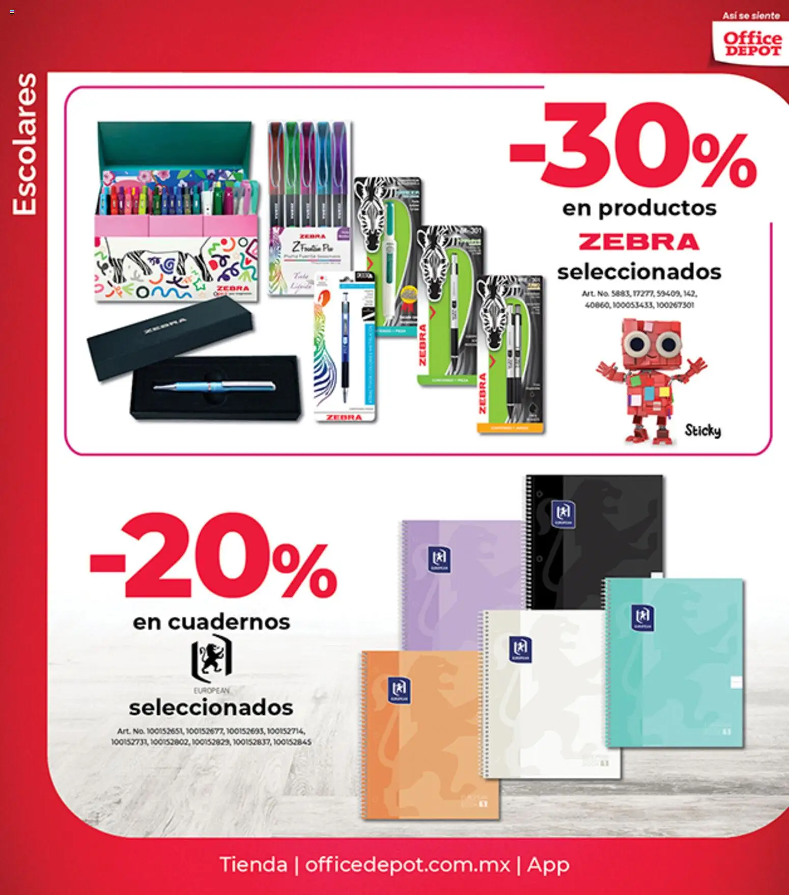 Nuevas ofertas de Office Depot válidas en toda la República Mexicana desde el 01.03.2026. ¡Encuentra las mejores ofertas en Office Depot catálogo! | Página: 11