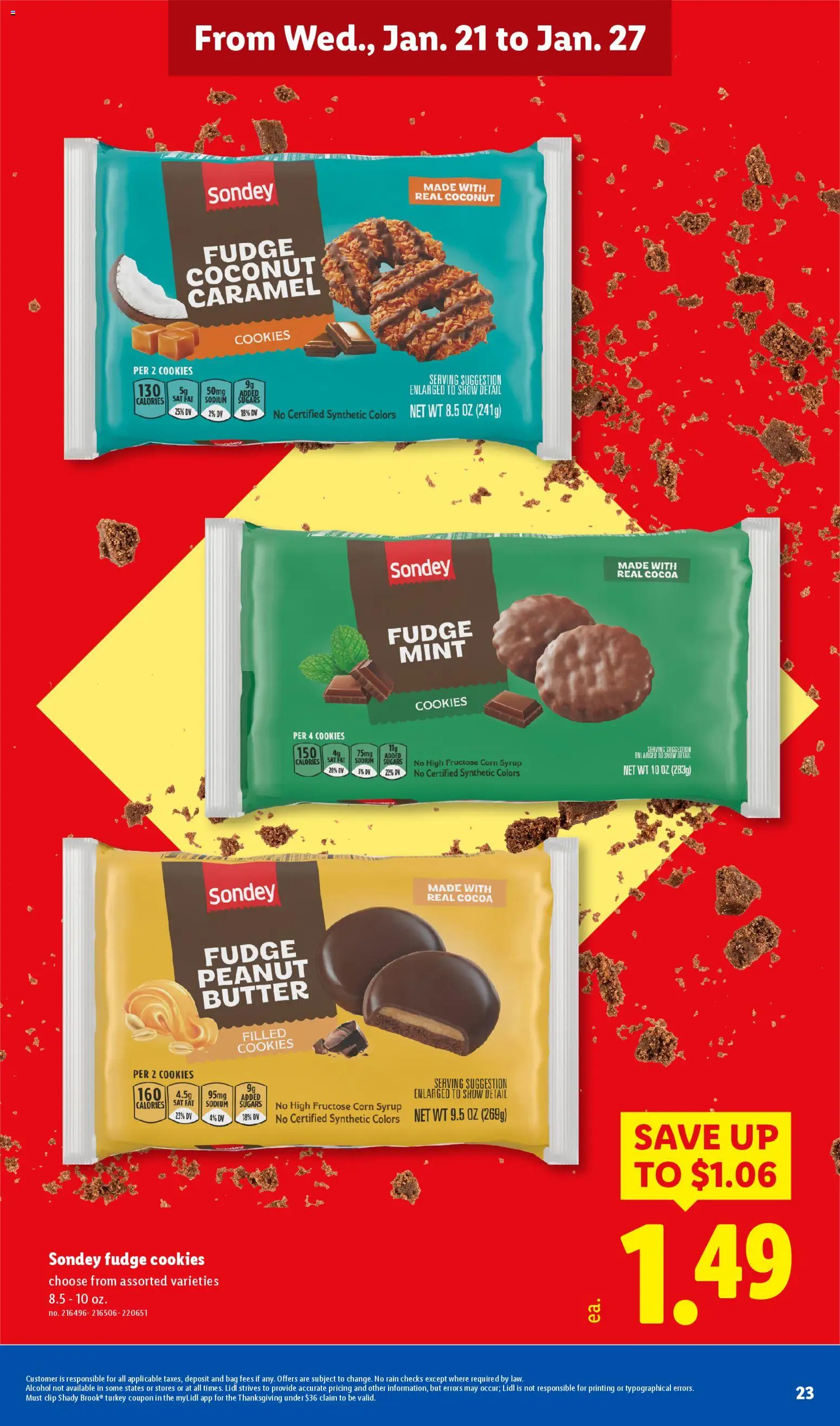 Lidl Weekly Ad - valid from 21.01.2026 | Page: 23 | Products: Corn, Butter, Cookies, Bag