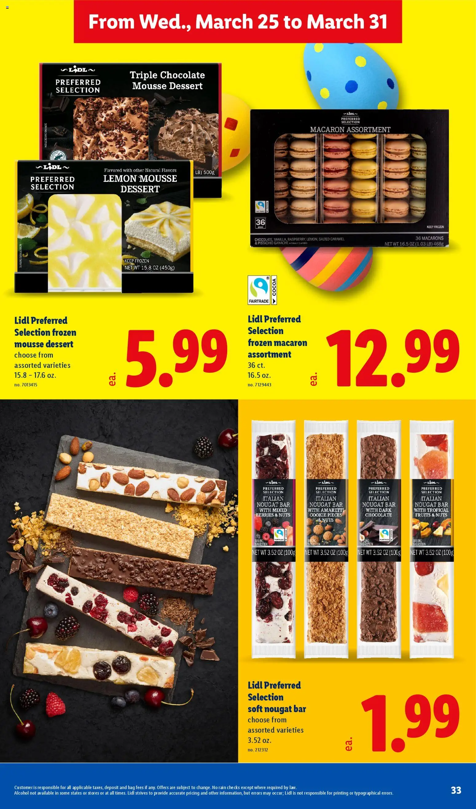 Lidl Weekly Ad - valid from 25.03.2026 | Page: 33 | Products: Berries, Nuts, Lemon, Bag
