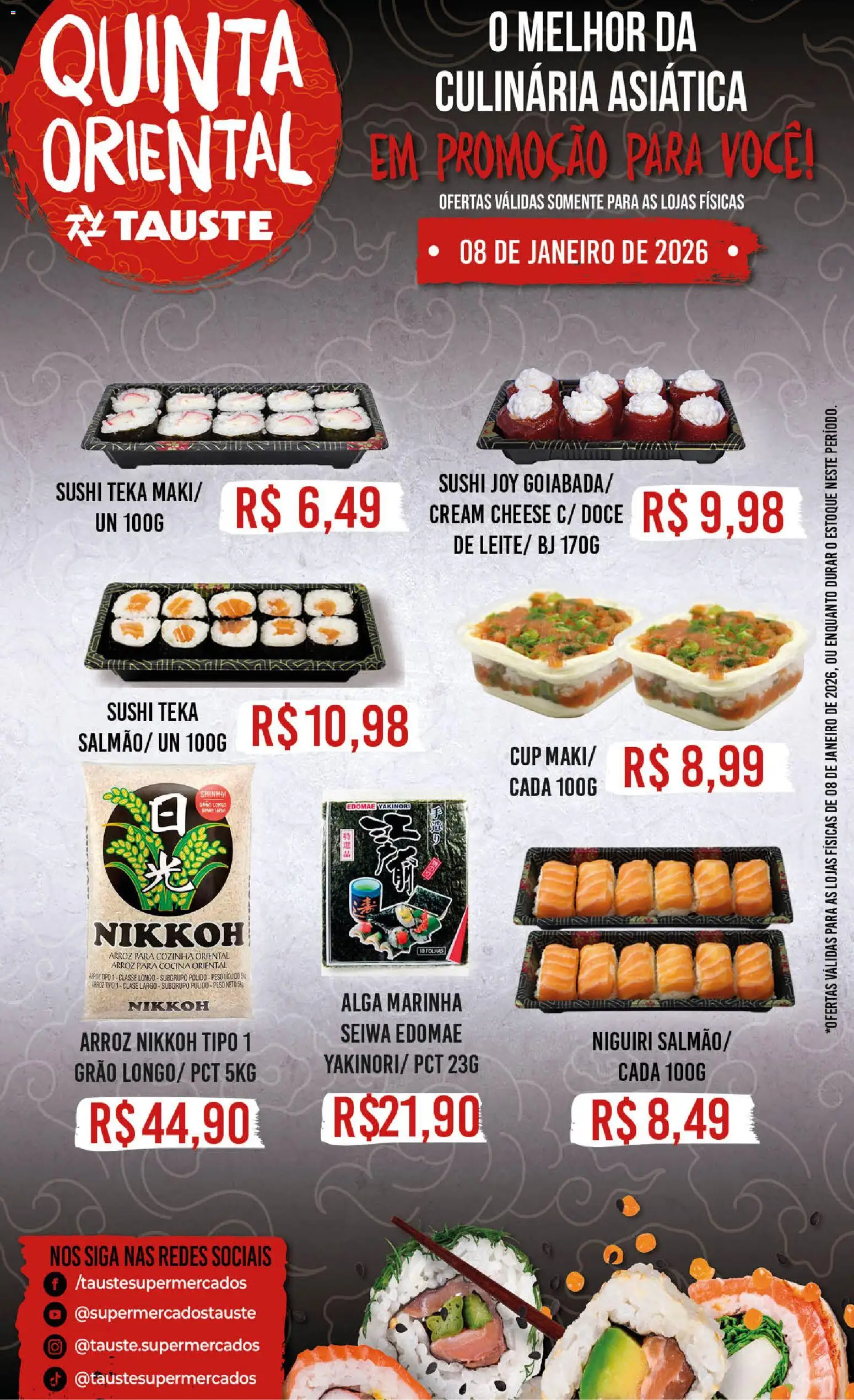Tauste Folheto - válido de 08.01.2026 | Página: 1 | Produtos: Arroz, Cream cheese