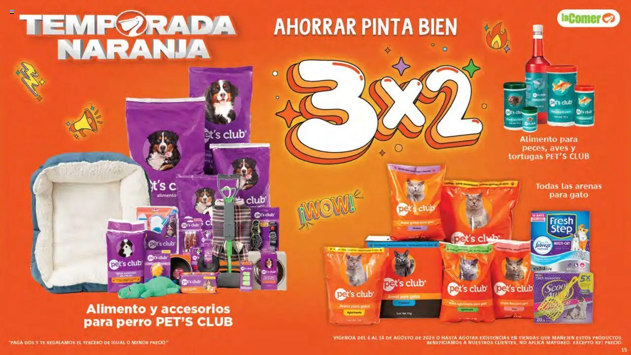 Nuevas ofertas de La Comer válidas en toda la República Mexicana desde el 06.08.2025. ¡Encuentra las mejores ofertas en La Comer - Folleto! | Página: 15 | Productos: Chal, Té