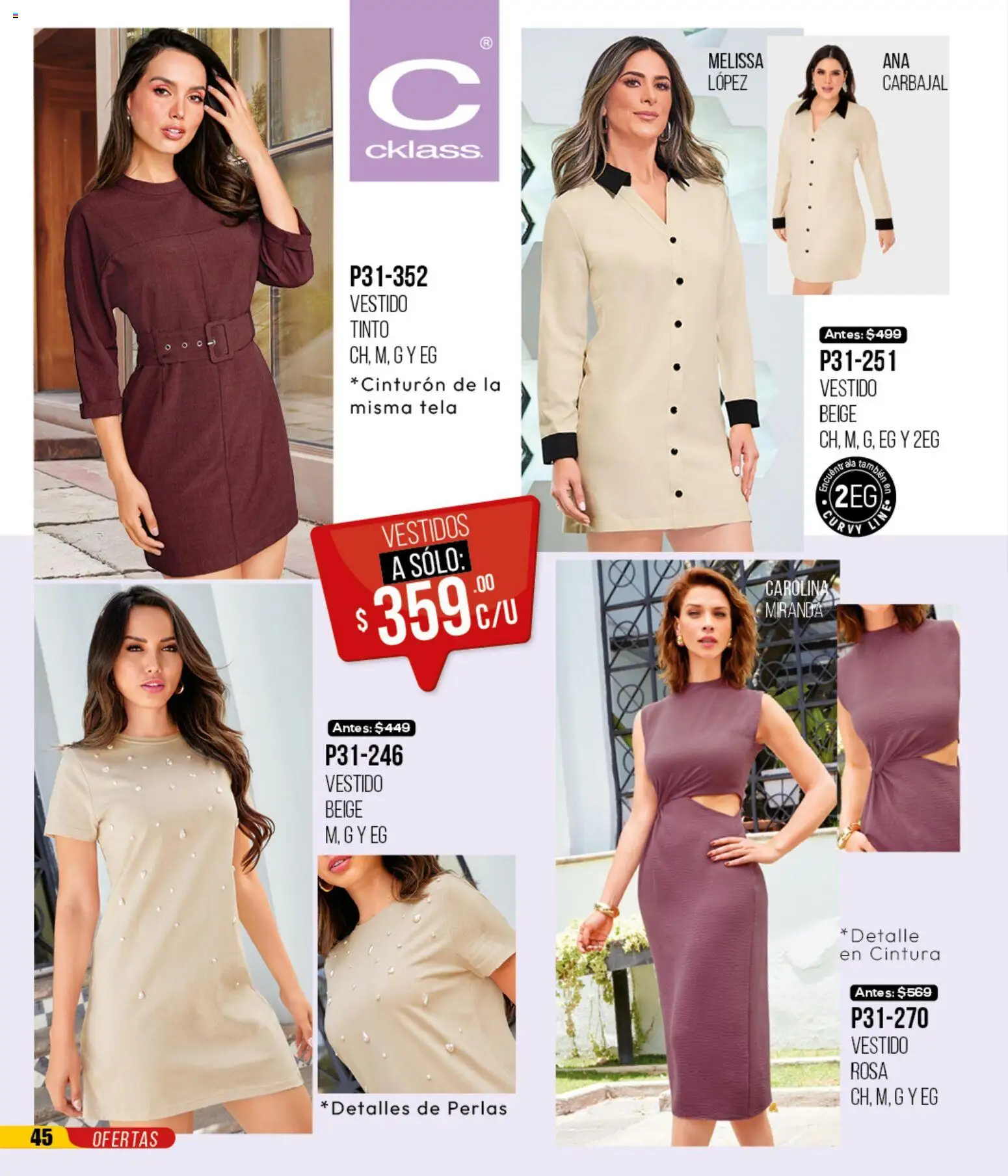 Nuevas ofertas de Cklass válidas en toda la República Mexicana desde el 12.01.2026. ¡Encuentra las mejores ofertas en Cklass catálogo Mega Ofertas Ropa! | Página: 46 | Productos: Vestido