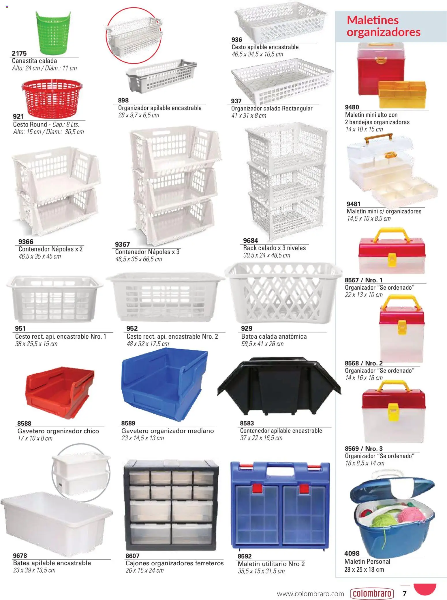 Colombraro catálogo │ válido desde el 26.01.2026 | Página: 7 | Productos: Organizador, Maletin
