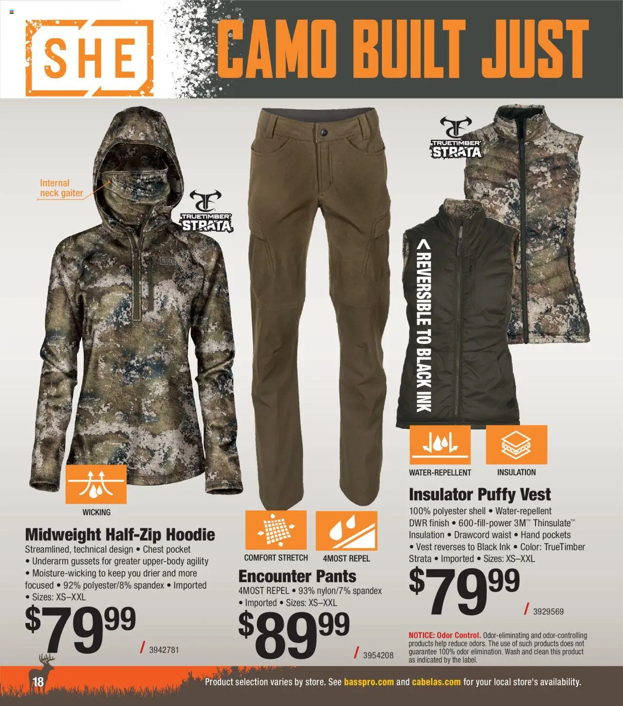 Cabela's Deer Hunting 25 - valid from 01.10.2025 | Page: 18 | Products: Ink, Hoodie, Vest, Pants