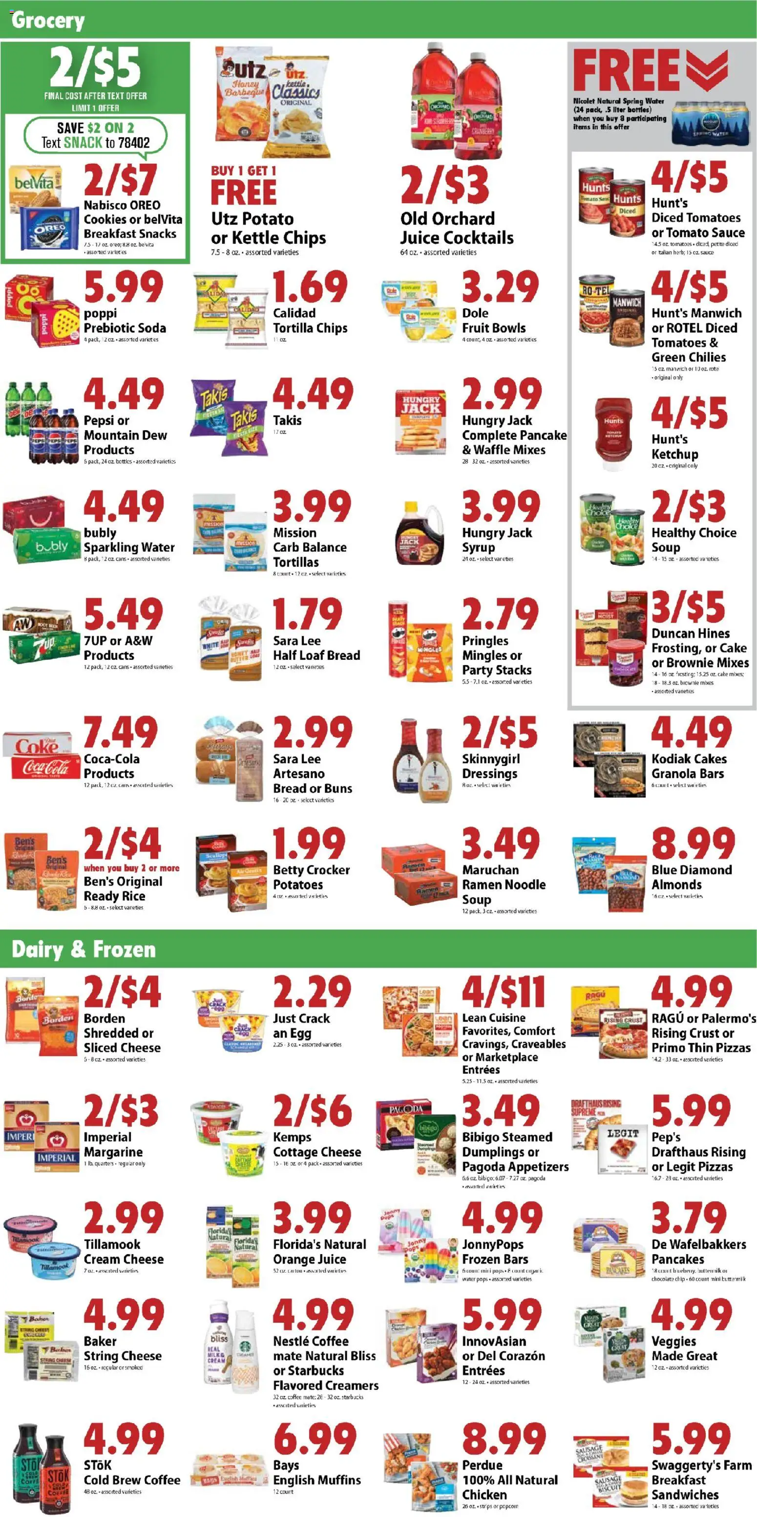 Festival Foods Weekly Ad - valid from 07.01.2026 | Page: 4 | Products: Ketchup, Cookies, Water, Kettle