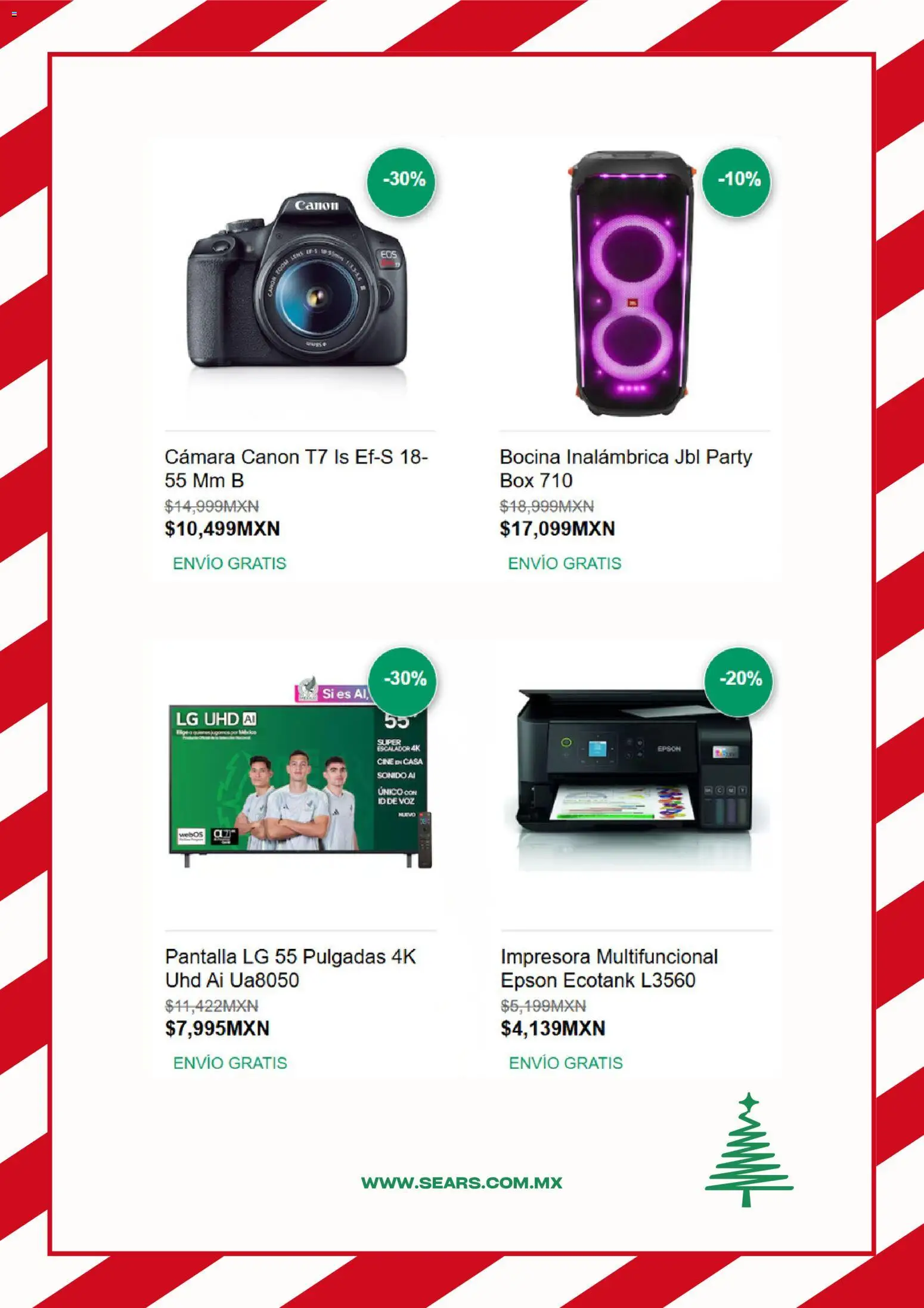 Nuevas ofertas de Sears válidas en toda la República Mexicana desde el 10.12.2025. ¡Encuentra las mejores ofertas en Sears catálogo! | Página: 5 | Productos: Impresora, Cámara, Bocina
