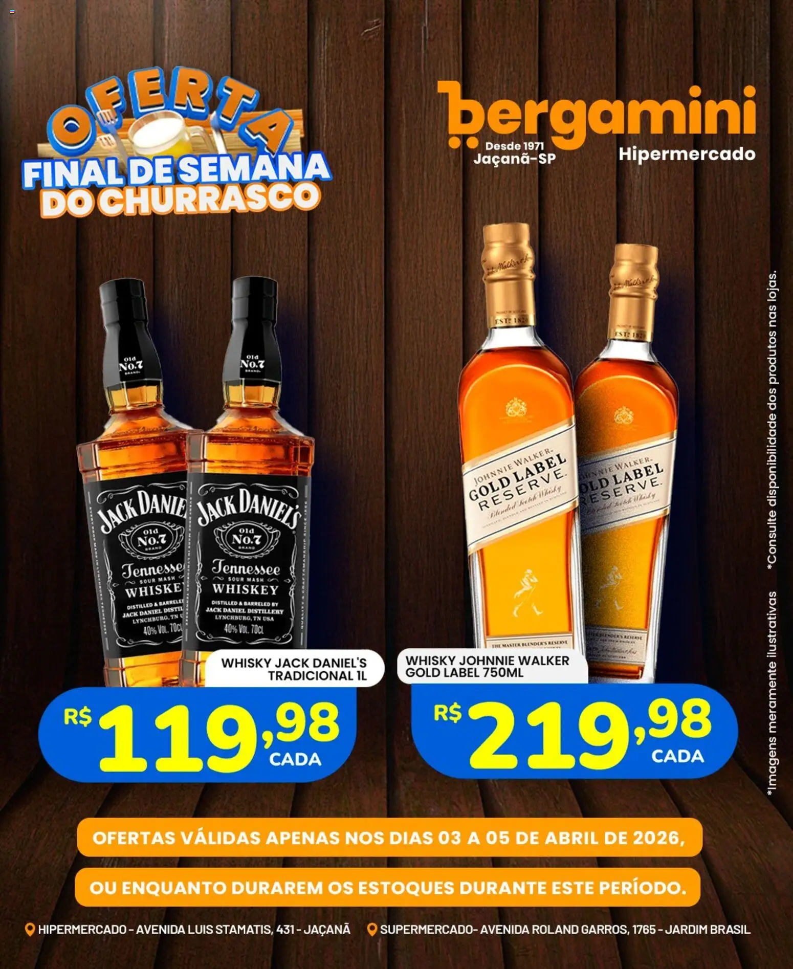 Supermercado Bergamini Folheto - válido de 03.04.2026 | Página: 14 | Produtos: Whisky