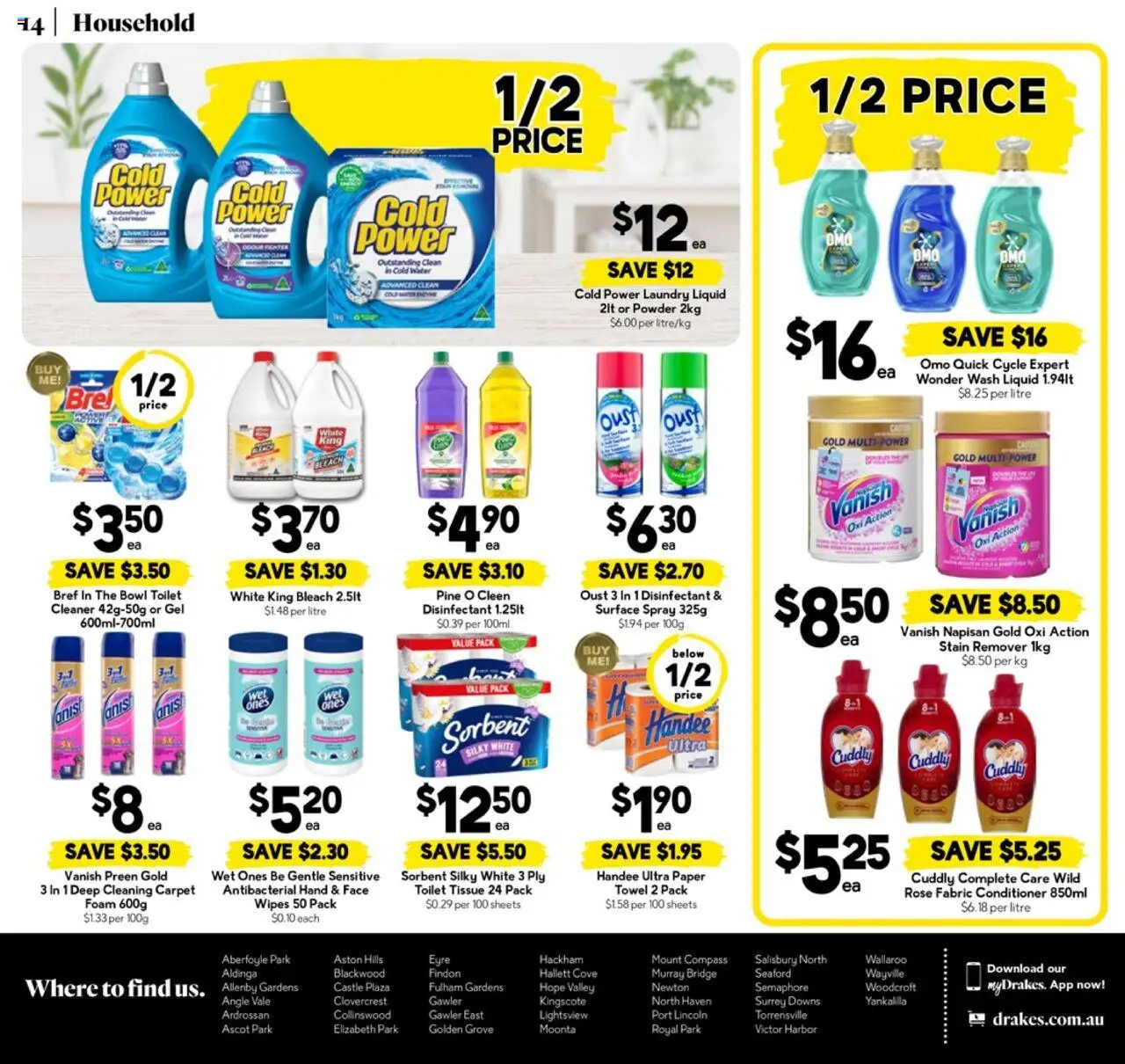 Drakes catalogue - valid from 20.08.2025 | Page: 14 | Products: Household, Powder, Cleaner, Laundry