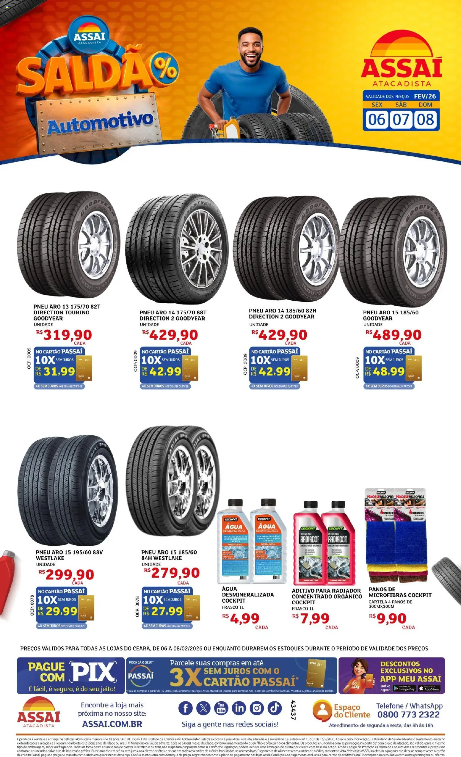 Assaí Atacadista Folheto - válido de 06.02.2026 | Página: 1