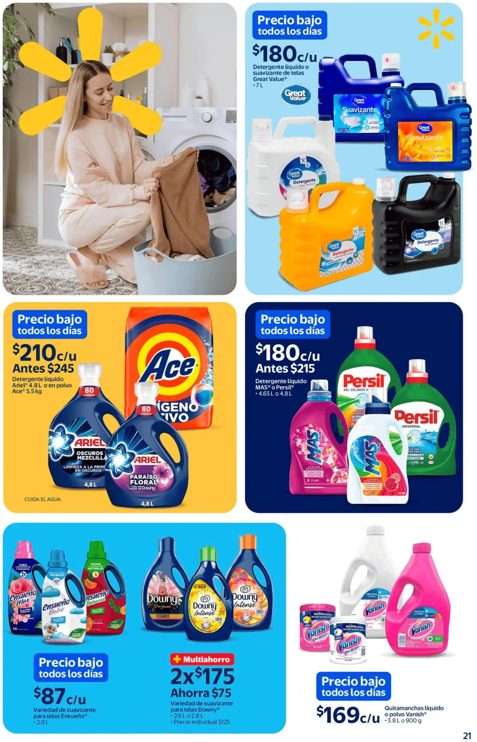 Nuevas ofertas de Walmart válidas en toda la República Mexicana desde el 13.02.2026. ¡Encuentra las mejores ofertas en Walmart catálogo Un mar de sabores a precios bajos! | Página: 21 | Productos: Quitamanchas, Detergente, Ropa, Perfume