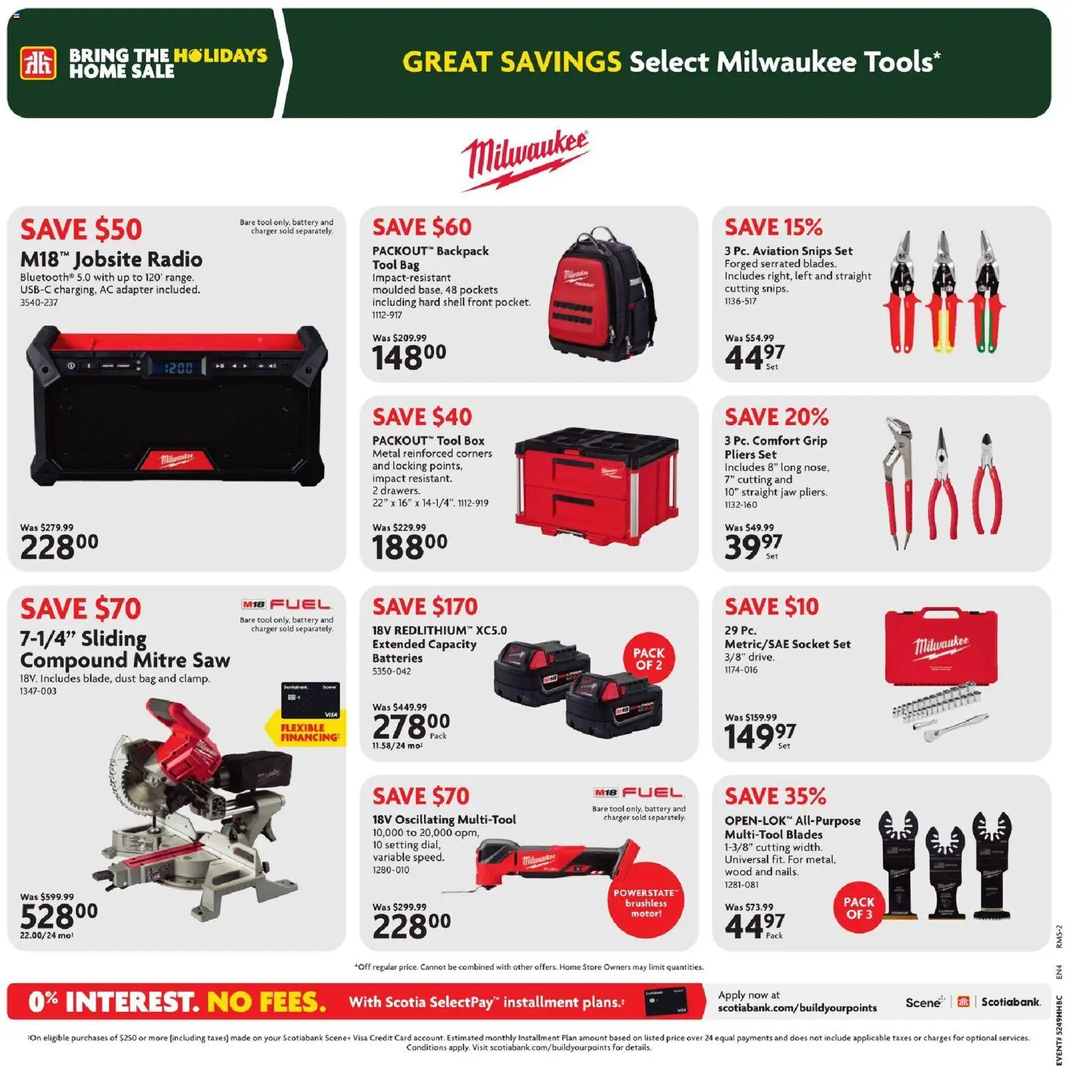 Home Hardware flyer valid from 04.12.2025 | Page: 10 | Products: Backpack, Radio, Bag, Box