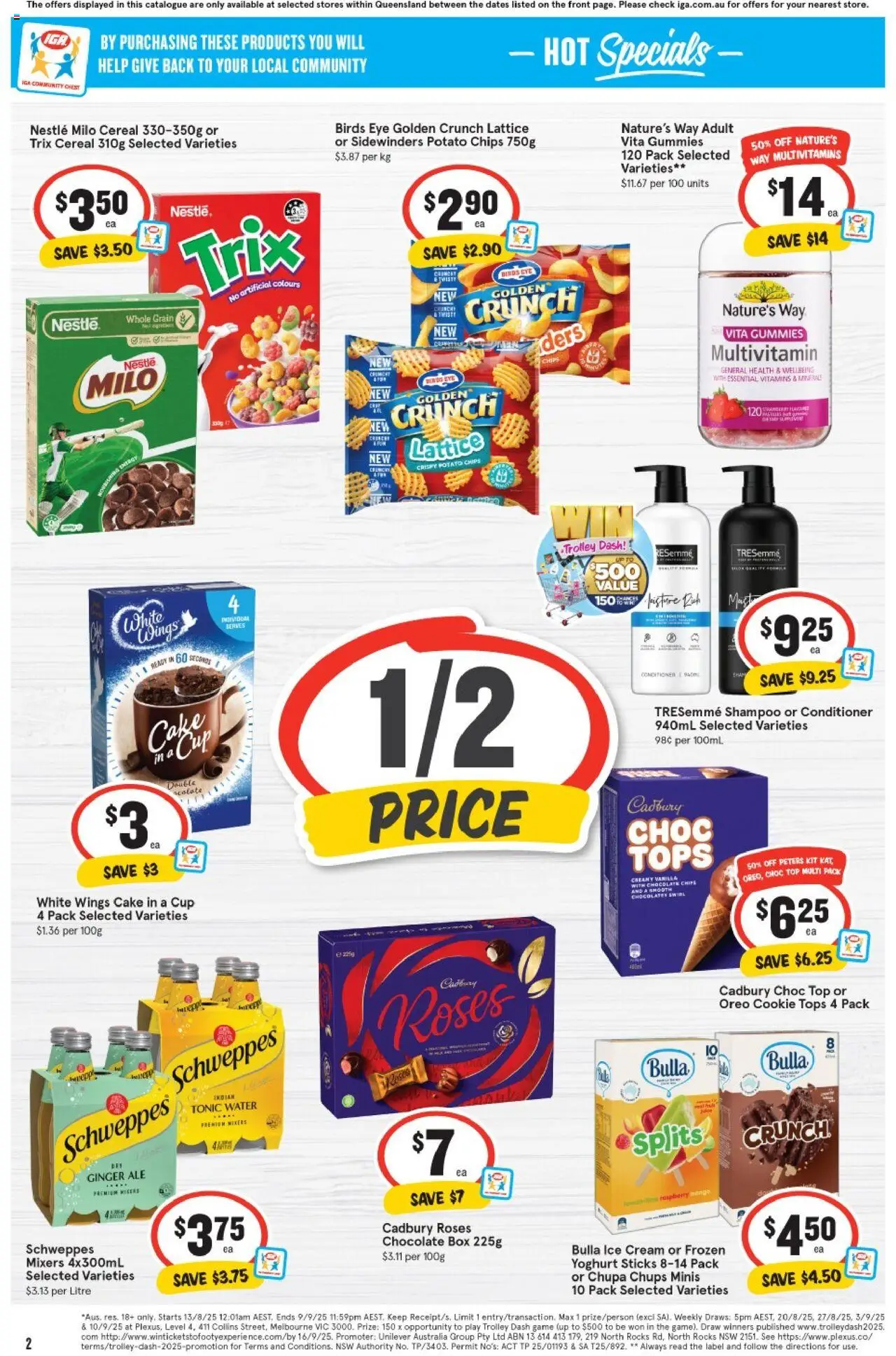 IGA catalogue - valid from 20.08.2025 | Page: 3 | Products: Yoghurt, Shampoo, Mango, Game
