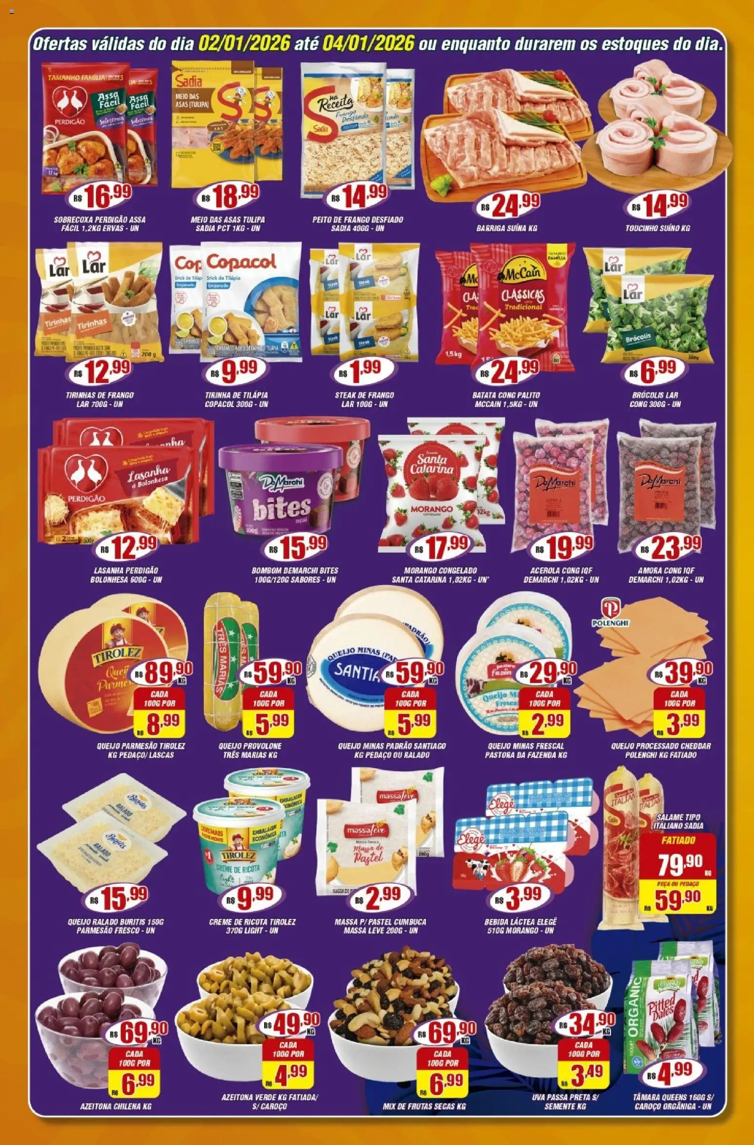 Violeta Supermercados Folheto - válido de 02.01.2026 | Página: 2 | Produtos: Creme, Bebida, Batata, Bombom