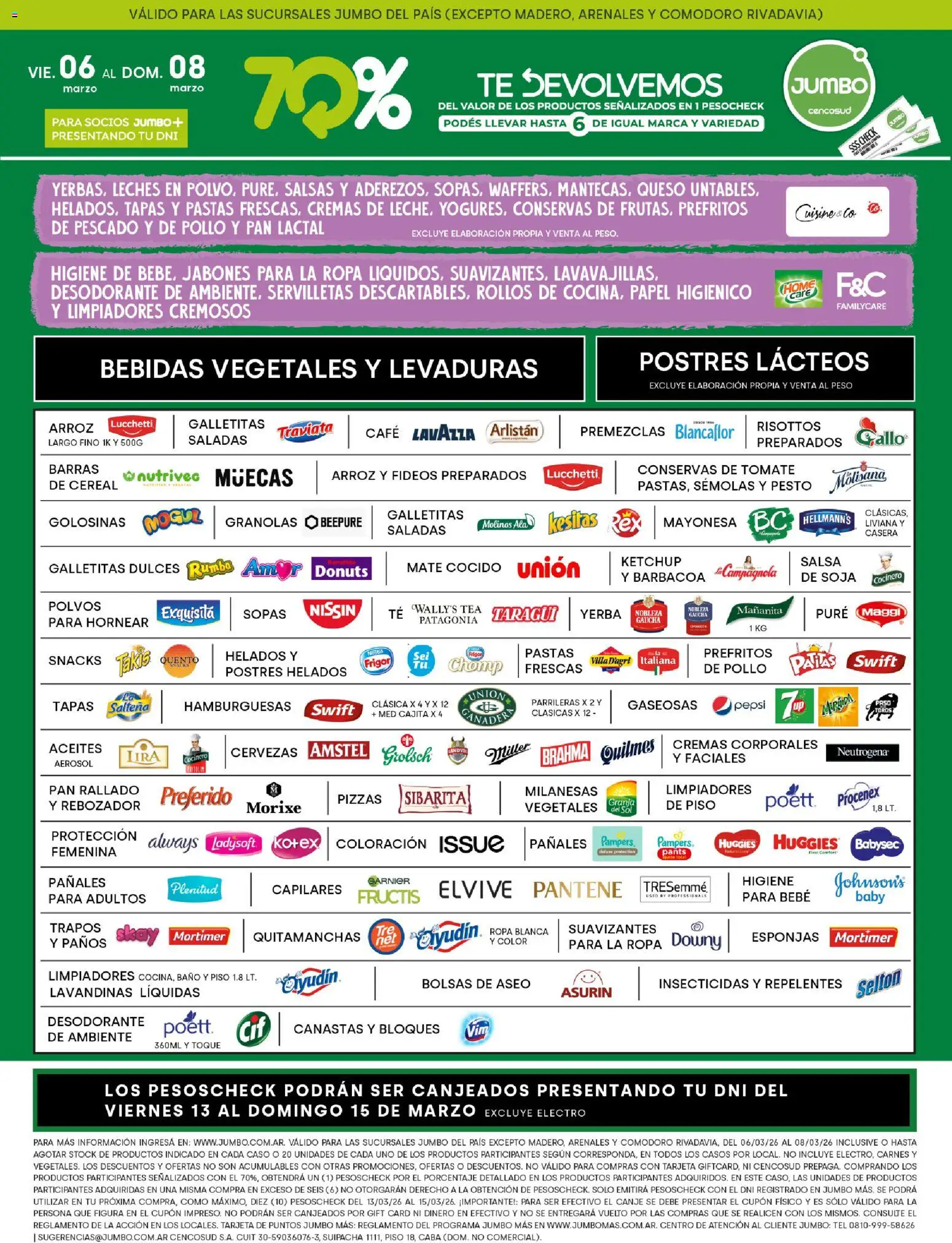 Jumbo ofertas Neuquén │ válido desde el 06.03.2026 | Página: 3 | Productos: Servilletas, Baño, Ketchup, Desodorante
