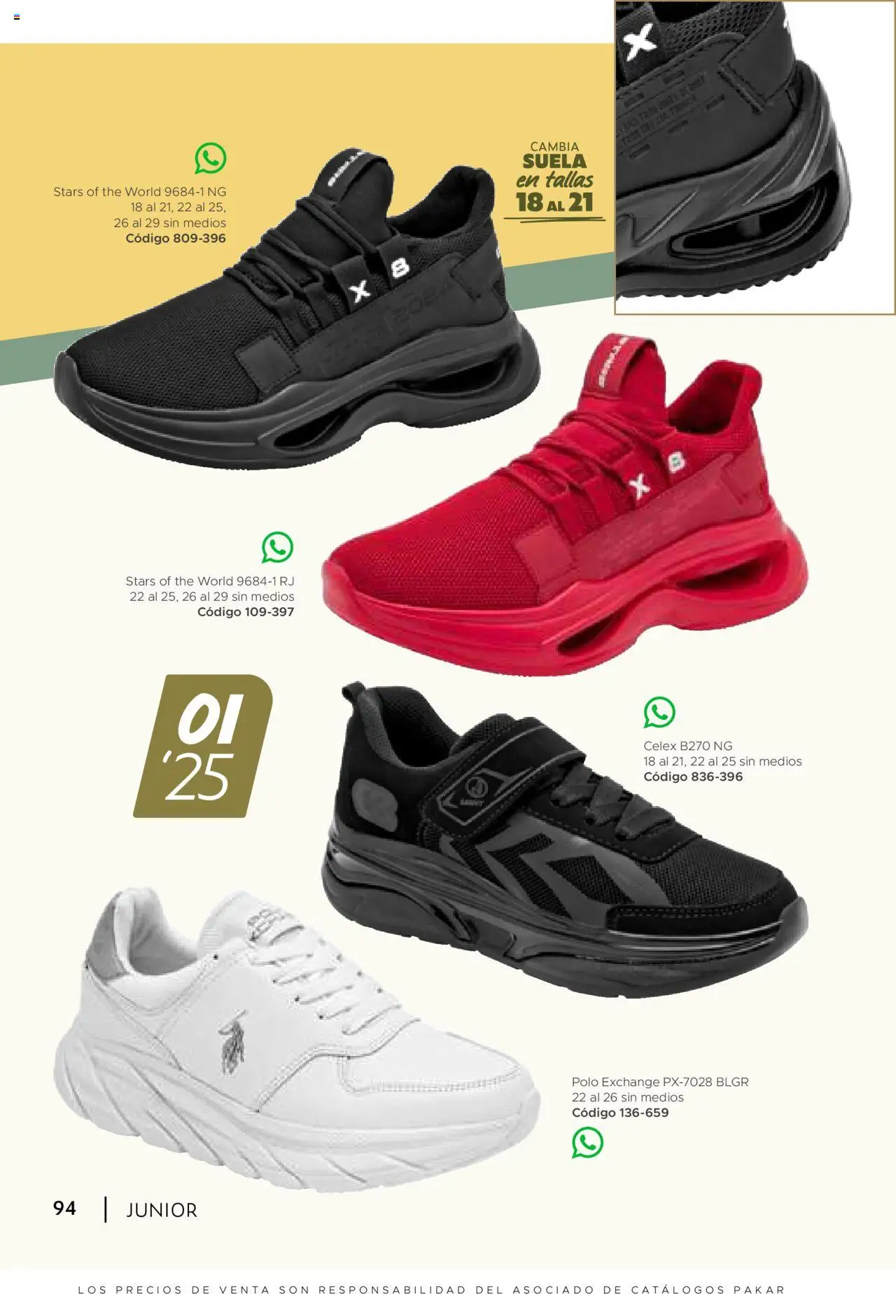 Nuevas ofertas de SC Pakar válidas en toda la República Mexicana desde el 24.07.2025. ¡Encuentra las mejores ofertas en SC Pakar - Catálogo Junior otoño / invierno! | Página: 94