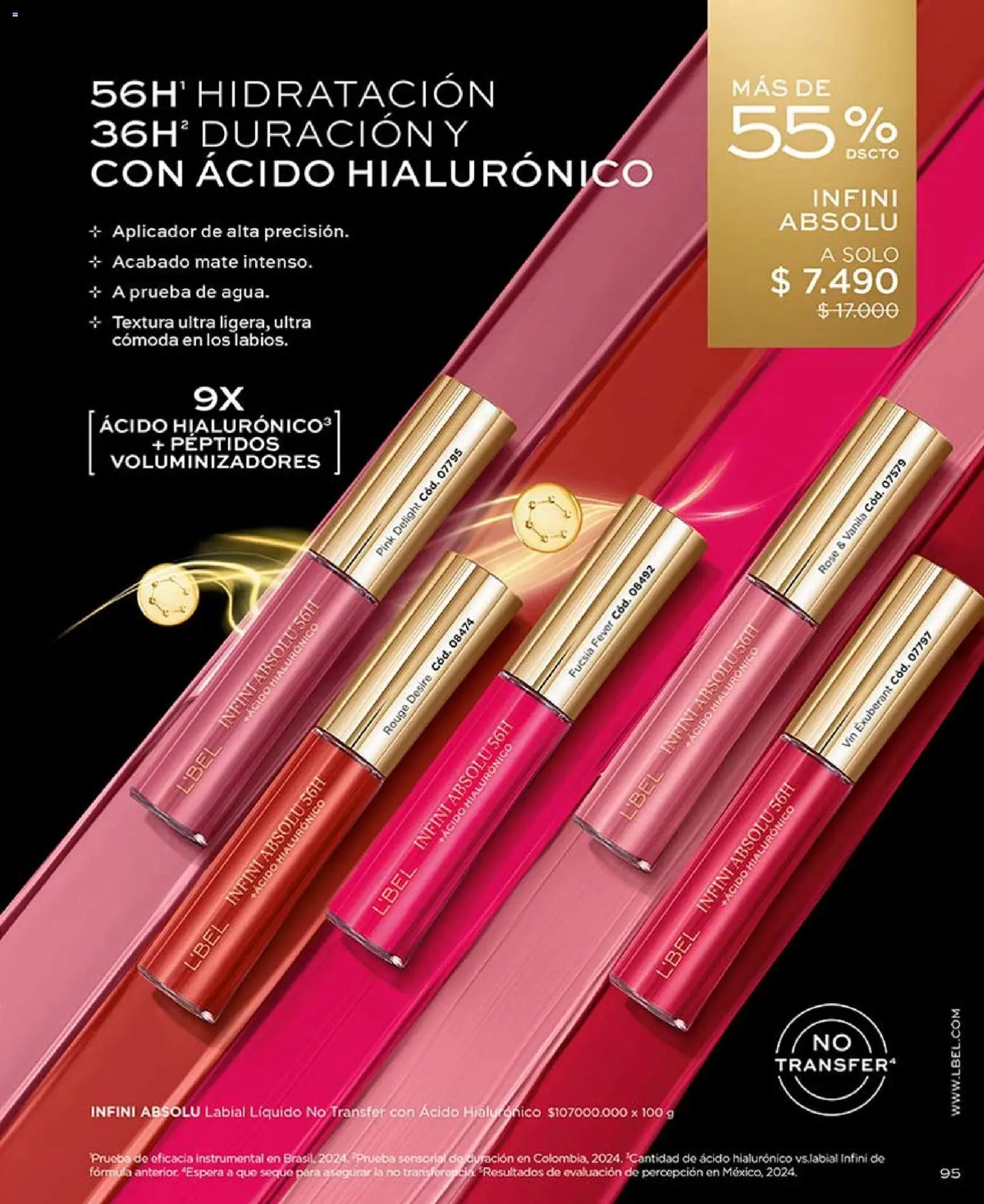 Catálogo L'Bel Campaña 7 │ válido desde el 18.04.2026 | Página: 95 | Productos: Mate, Labial