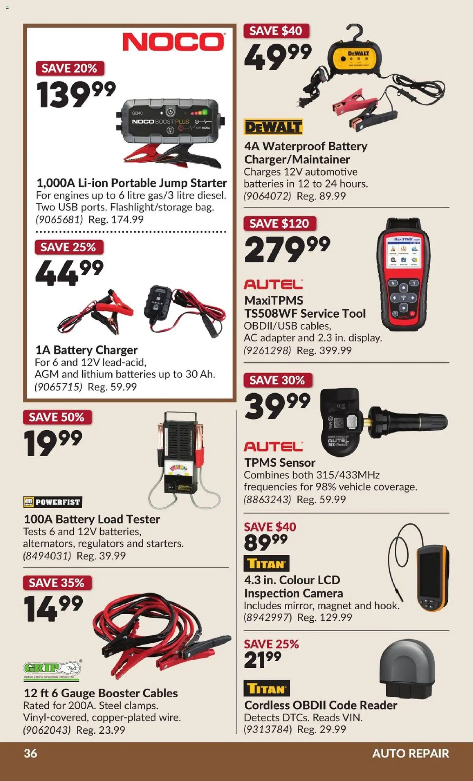 Princess Auto flyer valid from 07.04.2026 | Page: 42 | Products: Camera, Adapter, Battery