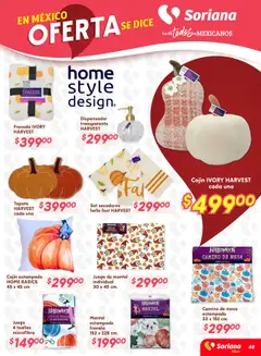 Vista previa de Soriana - Preciazazaso Híper: Frontera Chia, Q. Roo, nuevo folleto de la tienda, válido en México a partir del 16.10.2025 | Página: 47 | Productos: Mantel, Mantel individual, Toallas, Tapete