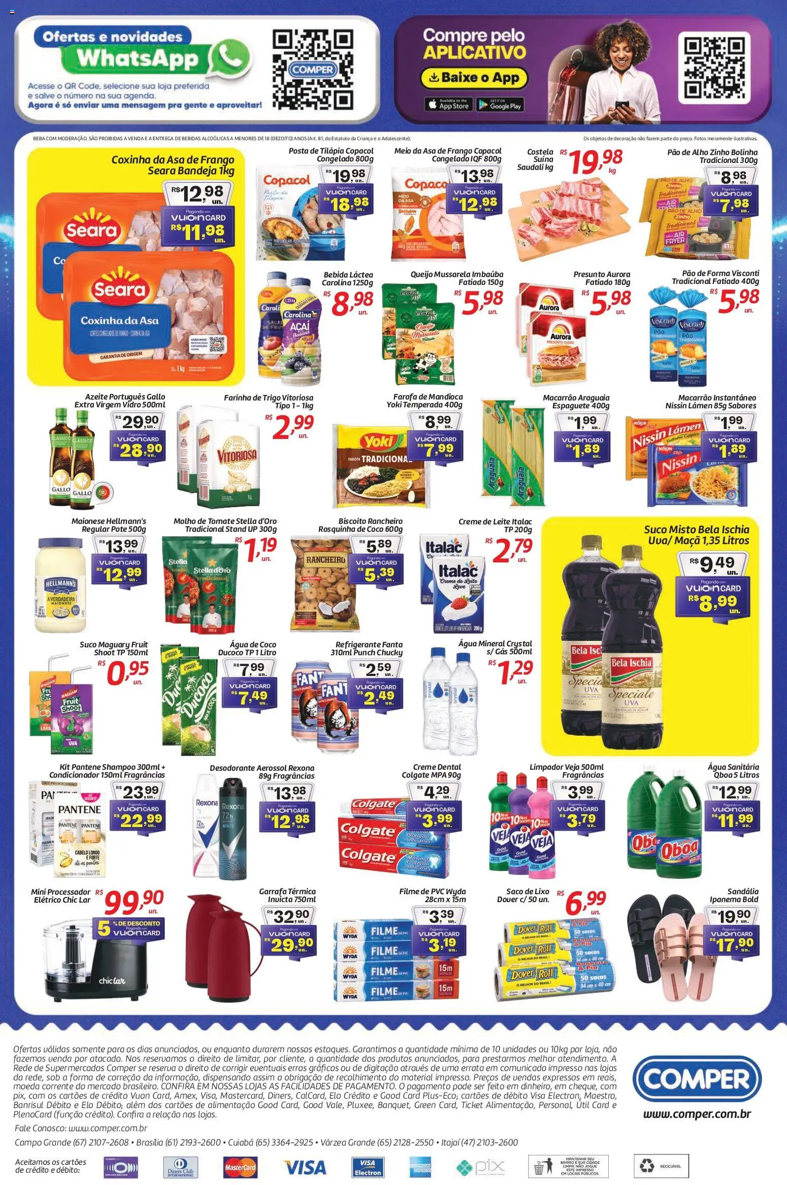 Comper Folheto - válido de 07.11.2025 | Página: 2 | Produtos: Molho de tomate, Queijo, Rexona, Farofa