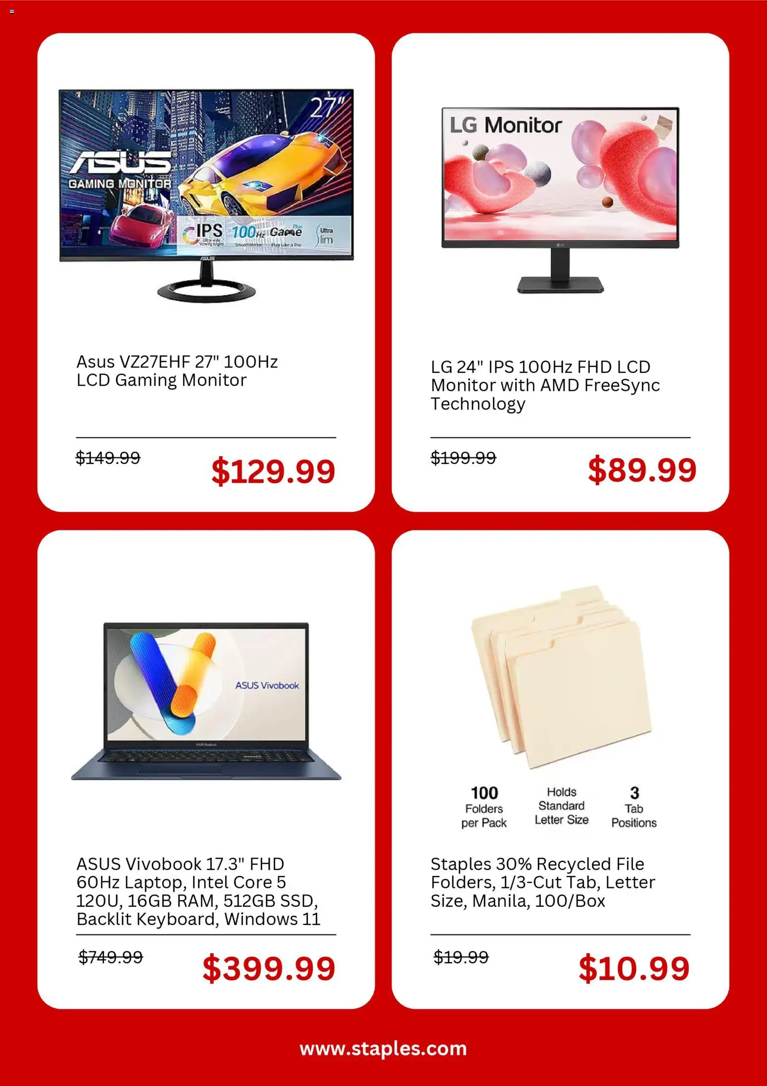 Staples Weekly Ad - valid from 18.01.2026 | Page: 6 | Products: Monitor, Game