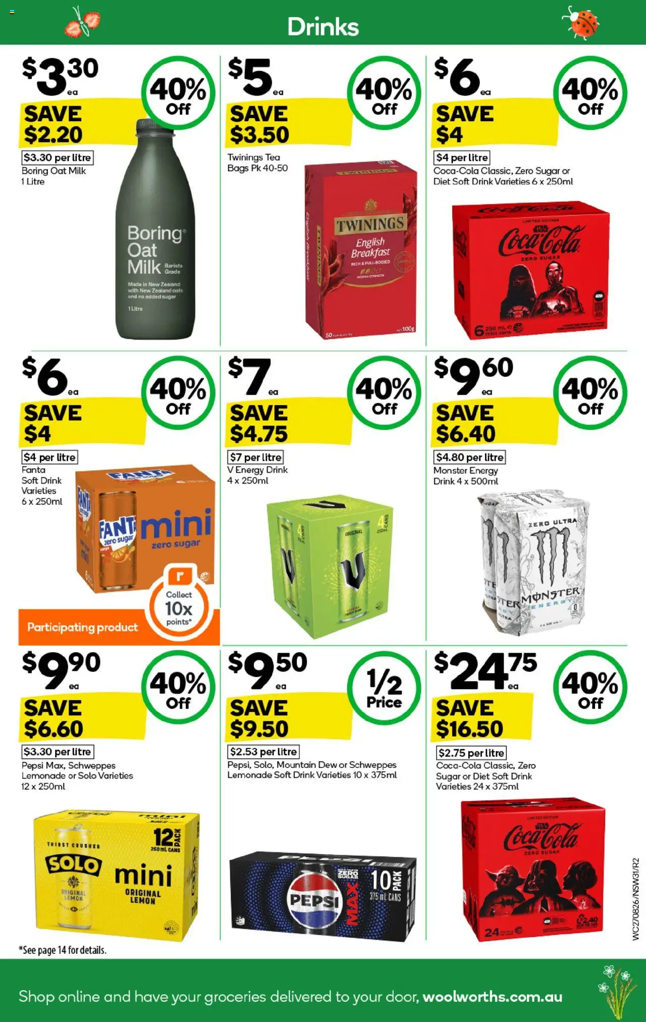 Woolworths catalogue - valid from 27.08.2025 | Page: 31 | Products: Milk, Tea, Pepsi, Sugar