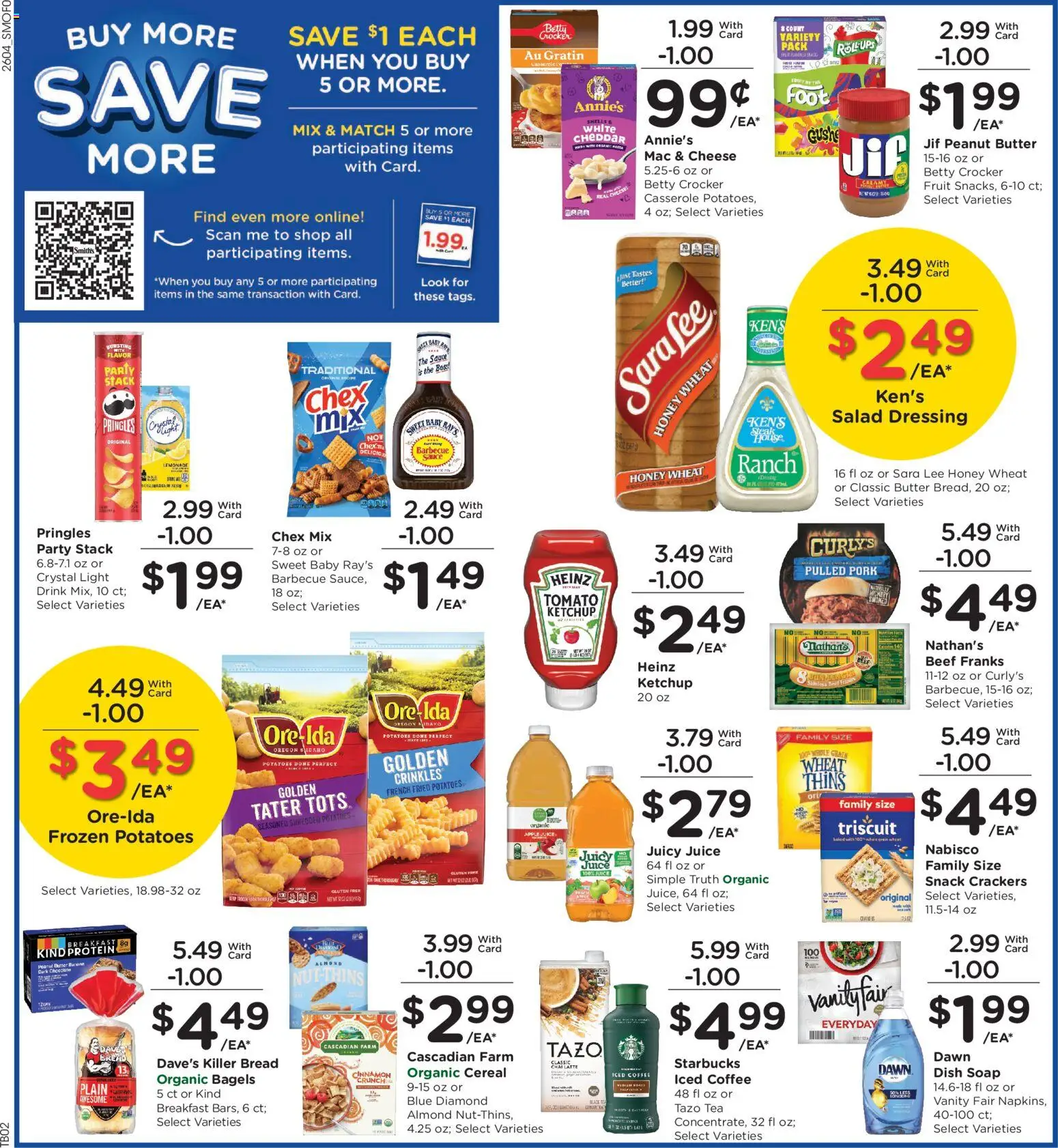 Smith's Weekly Ad - valid from 25.02.2026 | Page: 3 | Products: Soap, Pork, Potatoes, Sauce