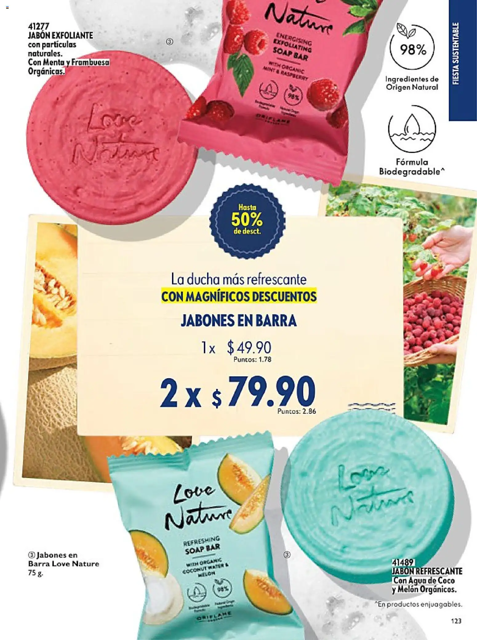 Nuevas ofertas de Oriflame válidas en toda la República Mexicana desde el 14.02.2026. ¡Encuentra las mejores ofertas en Oriflame campaña 3 2026! | Página: 123 | Productos: Melón, Agua, Barra, Jabón