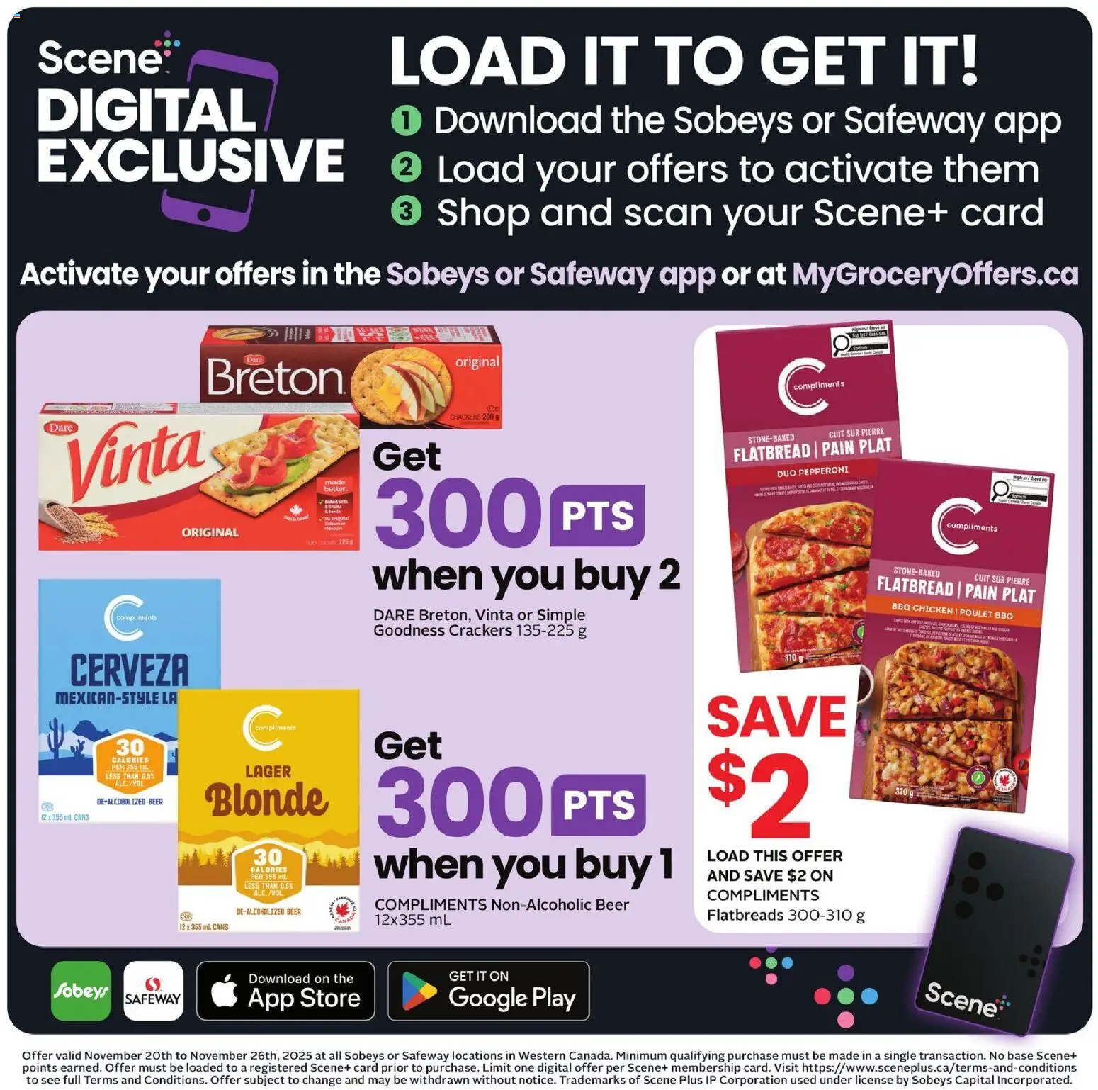 Safeway flyer valid from 20.11.2025 | Page: 13 | Products: Beer, Chicken