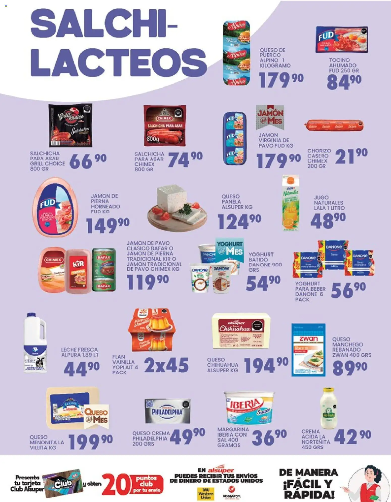 Nuevas ofertas de Alsuper válidas en toda la República Mexicana desde el 06.03.2026. ¡Encuentra las mejores ofertas en Alsuper folleto Saltillo! | Página: 3 | Productos: Sal, Jamón, Jugo, Chorizo