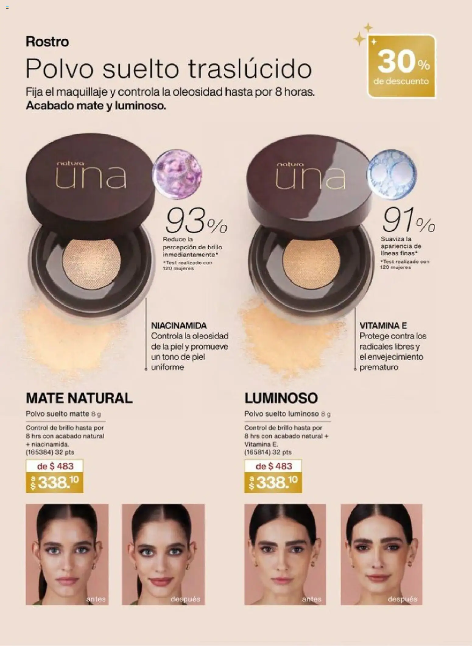 Nuevas ofertas de Natura válidas en toda la República Mexicana desde el 01.12.2025. ¡Encuentra las mejores ofertas en Natura campaña 18 2025! | Página: 71 | Productos: Brillo, Mate, Maquillaje, Polvo