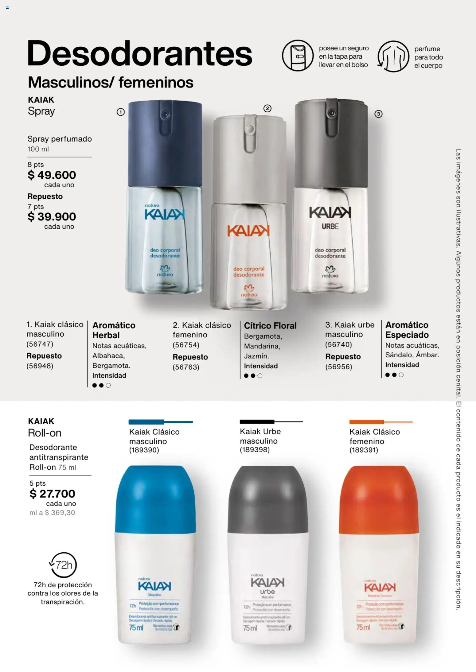 Natura revista - valida desde el 01.03.2026 | Página: 111 | Productos: Bolso, Perfume, Desodorante, Antitranspirante