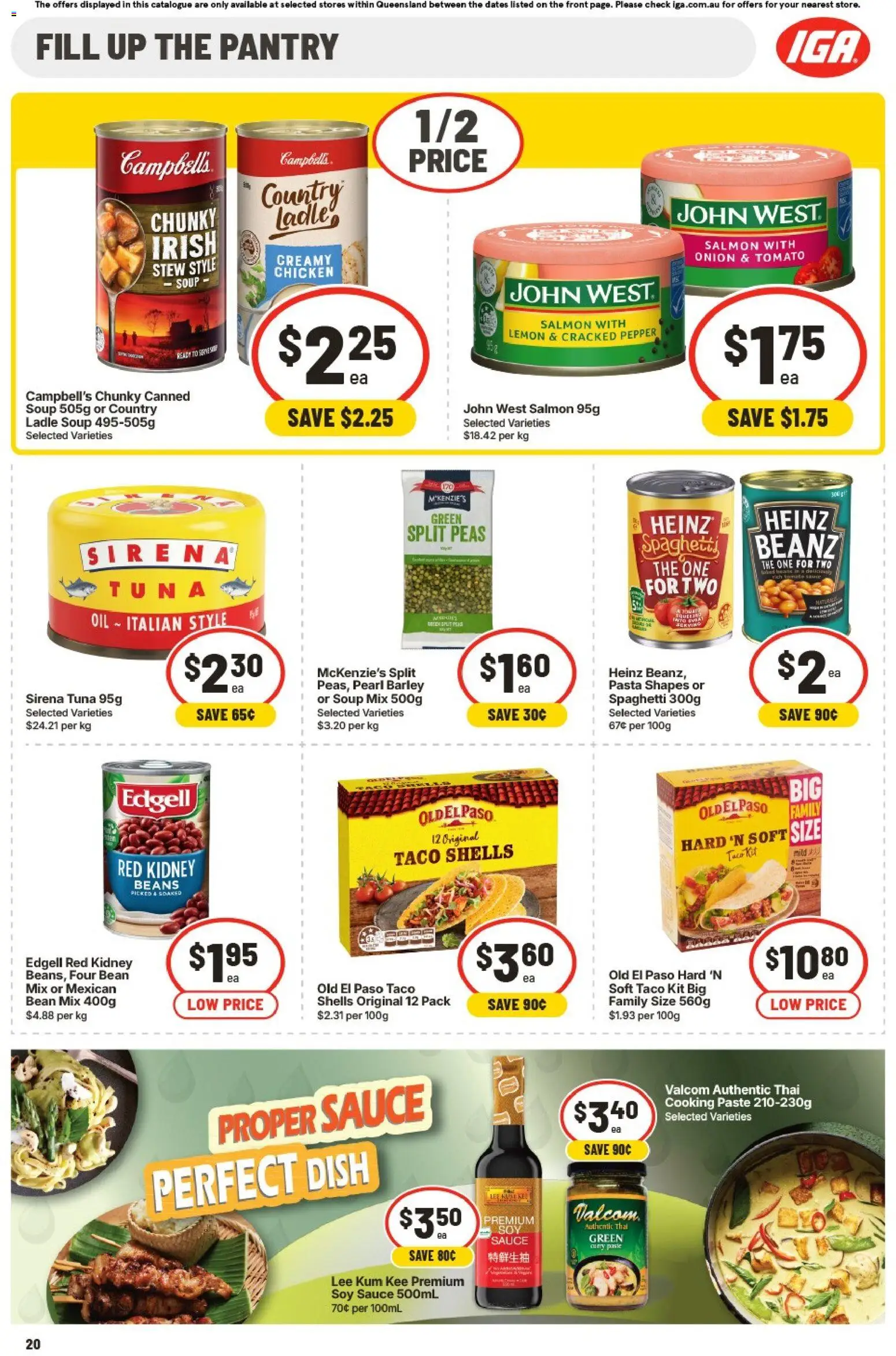 IGA catalogue - valid from 08.04.2026 | Page: 23 | Products: Chicken, Pasta, Pepper, Lemon