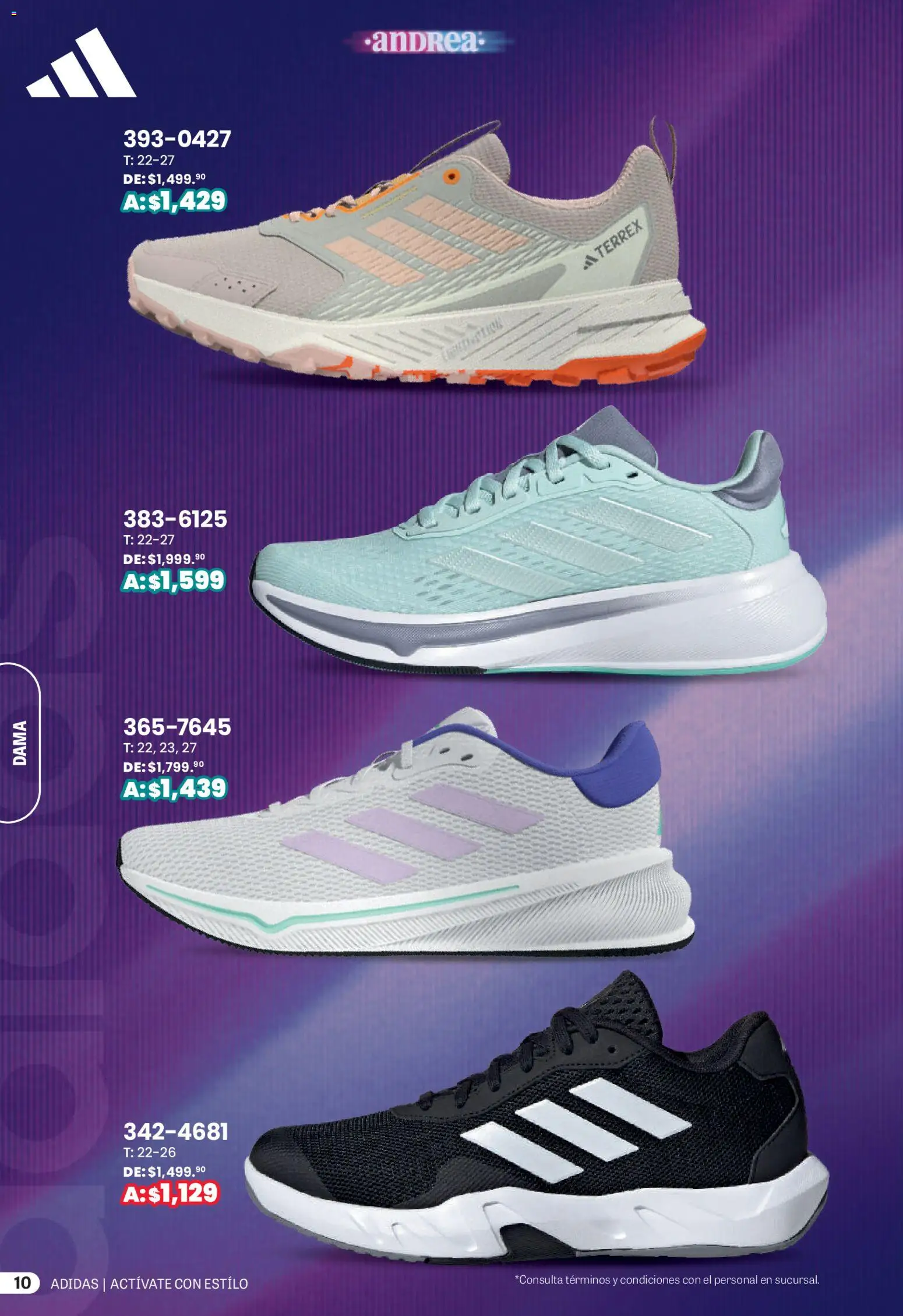 Nuevas ofertas de Andrea válidas en toda la República Mexicana desde el 01.03.2026. ¡Encuentra las mejores ofertas en Andrea catálogo Actívate con estillo! | Página: 10