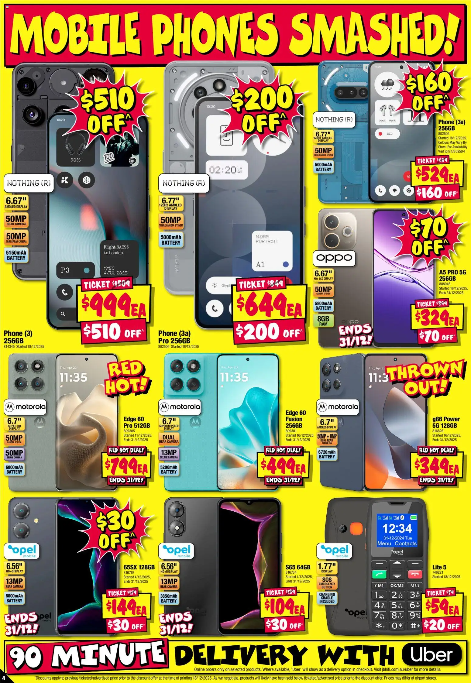 JB Hi-Fi catalogue - valid from 26.12.2025 | Page: 4 | Products: Battery, Phone, Camera, Mobile