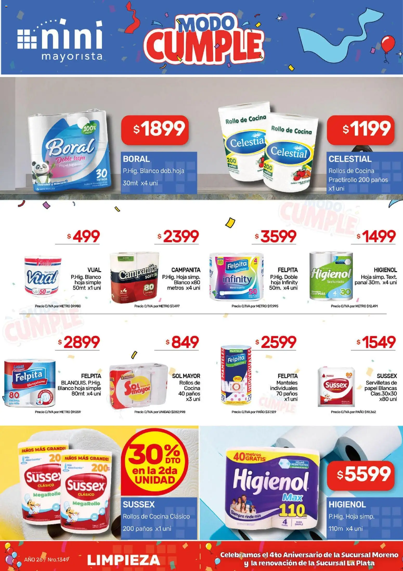 NINI Mayorista Ofertas │ válido desde el 02.03.2026 | Página: 8 | Productos: Cocina, Servilletas