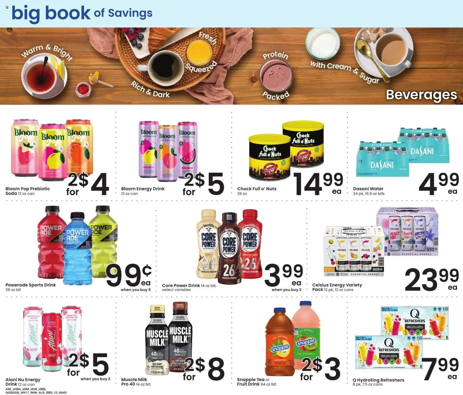 Albertsons Big Book of Savings - valid from 28.04.2026 | Page: 13 | Products: Tea, Nuts, Cream, Peach