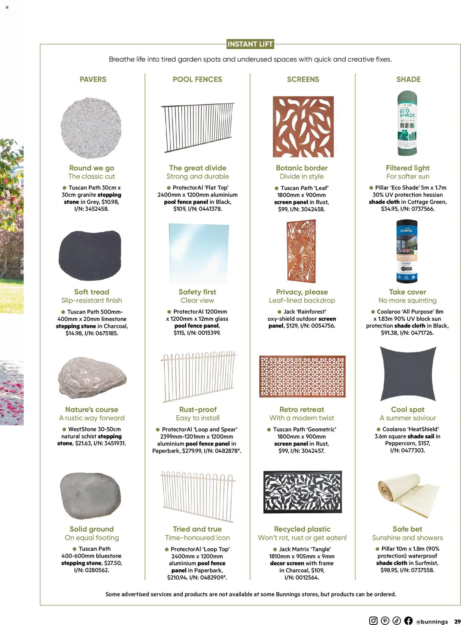 Bunnings Warehouse catalogue - valid from 01.02.2026 | Page: 29 | Products: Cloth, Fence, Safe, Screen