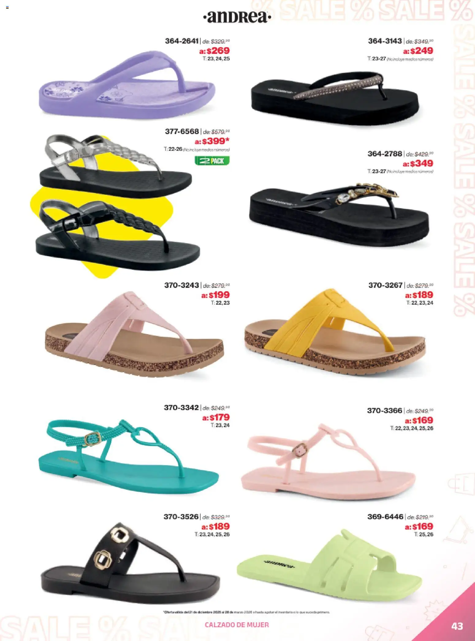 Nuevas ofertas de Andrea válidas en toda la República Mexicana desde el 21.12.2025. ¡Encuentra las mejores ofertas en Andrea catálogo Outlet! | Página: 43