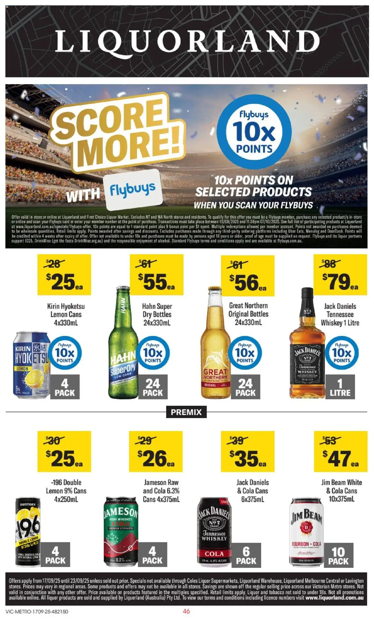 Liquorland catalogue - valid from 17.09.2025 | Page: 1 | Products: Platforms, Whiskey, Lemon