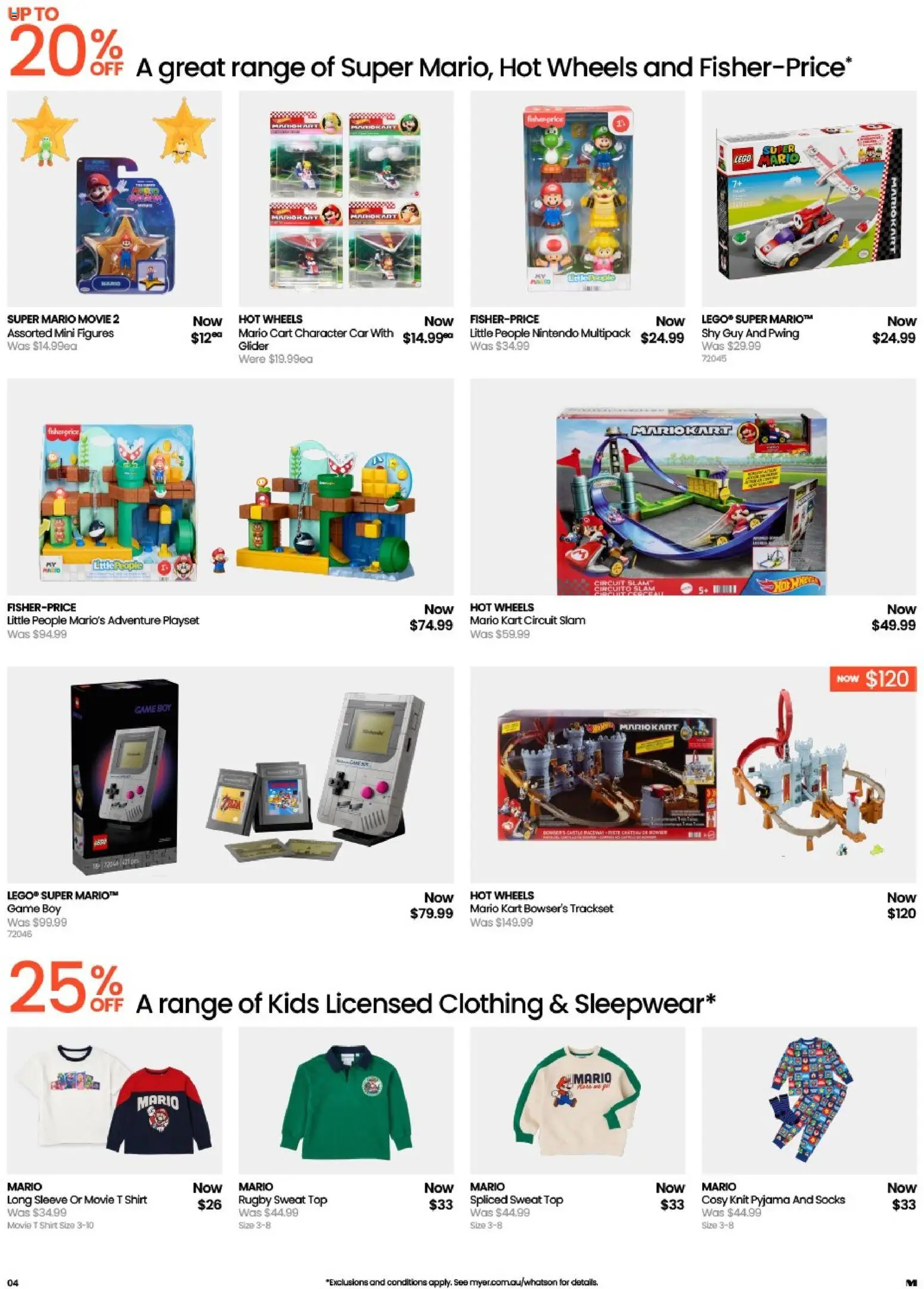 Myer catalogue - valid from 30.03.2026 | Page: 4 | Products: Long sleeve, Cart, Shirt, T shirt