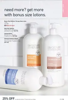 Preview of Bonus-Size Moisture Therapy Body Lotion, 1 litre. Bonus-size body lotion. from shop Avon valid from 12.02.2026 | Page: 19