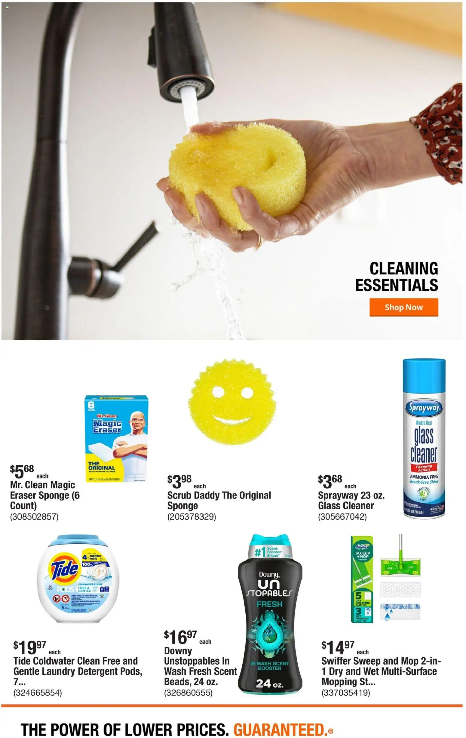 Home Depot Weekly Ad - OH - valid from 08.01.2026 | Page: 8 | Products: Eraser, Detergent, Sponge