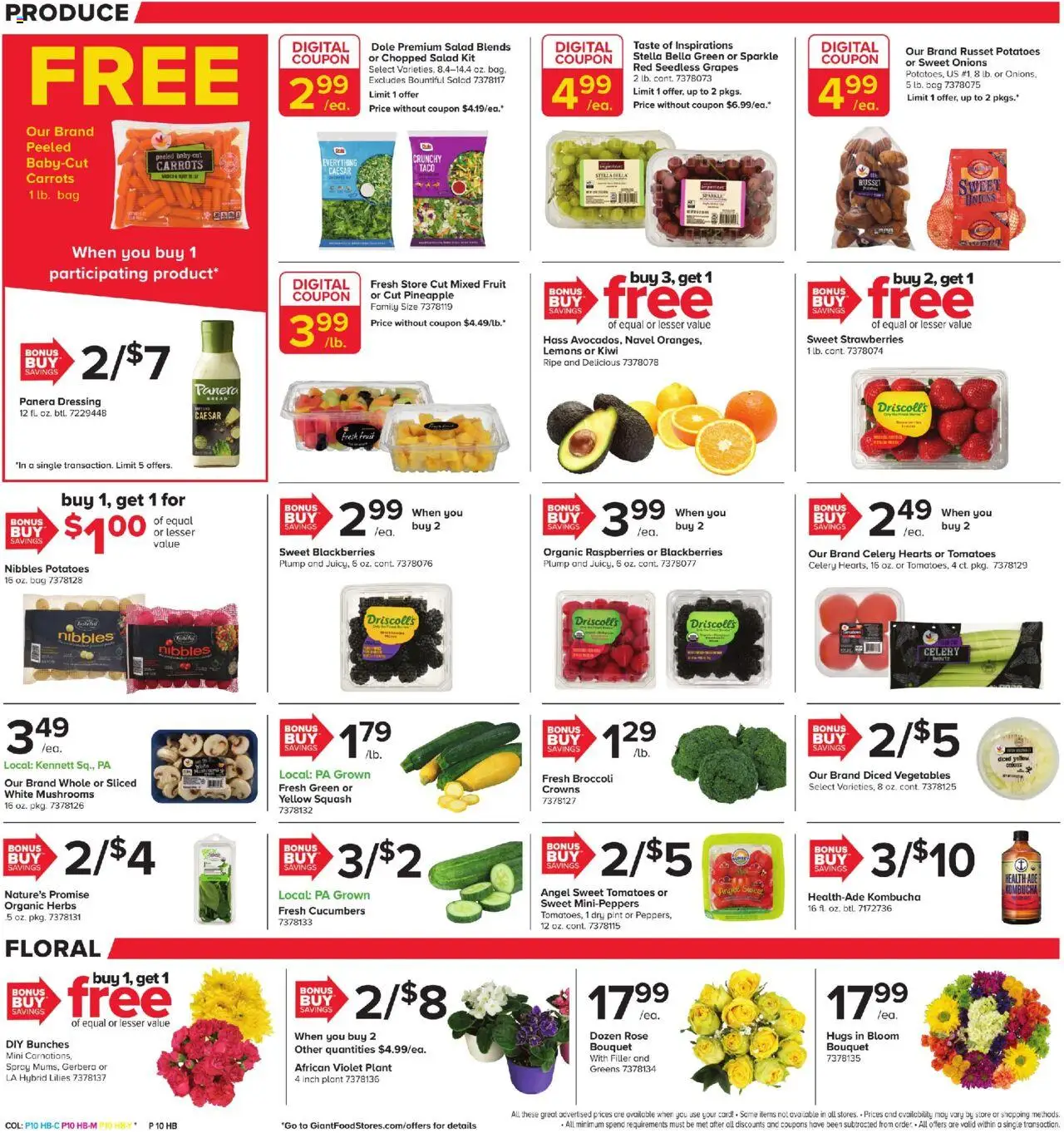Giant Weekly Ad - valid from 12.09.2025 | Page: 8 | Products: Crowns, Bread, Vegetables, Greens