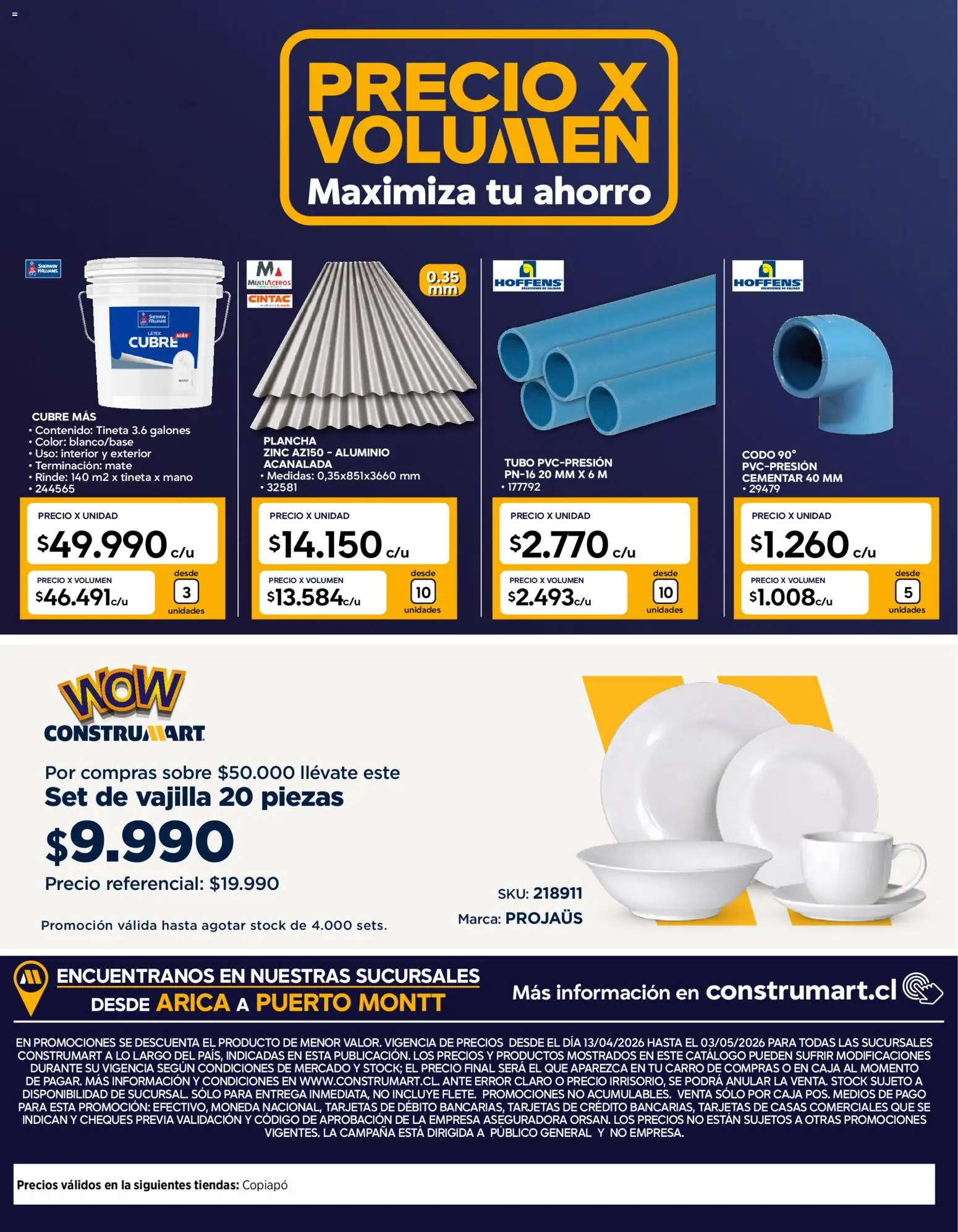 Construmart Ofertas │ válido desde el 01.04.2026 | Página: 26 | Productos: Caja, Mate, Campana, General