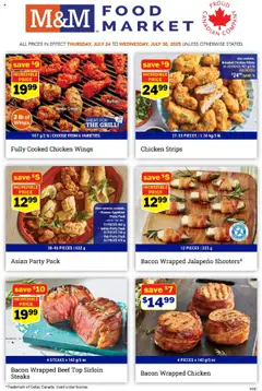Preview of M&M Food Market weekly flyer / circulaire from shop M&M Food Market valid from 24.07.2025