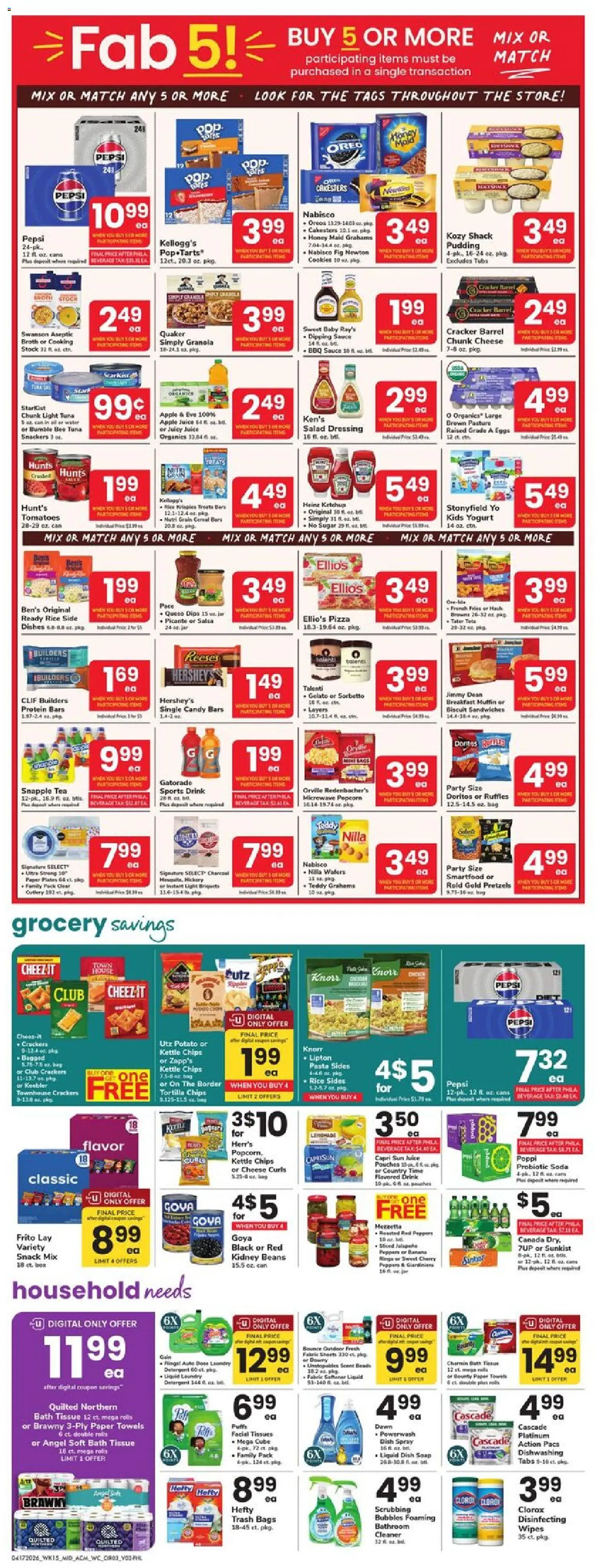 Acme Weekly Ad - valid from 17.04.2026 | Page: 3 | Products: Cheese, Tea, Ketchup, Sauce
