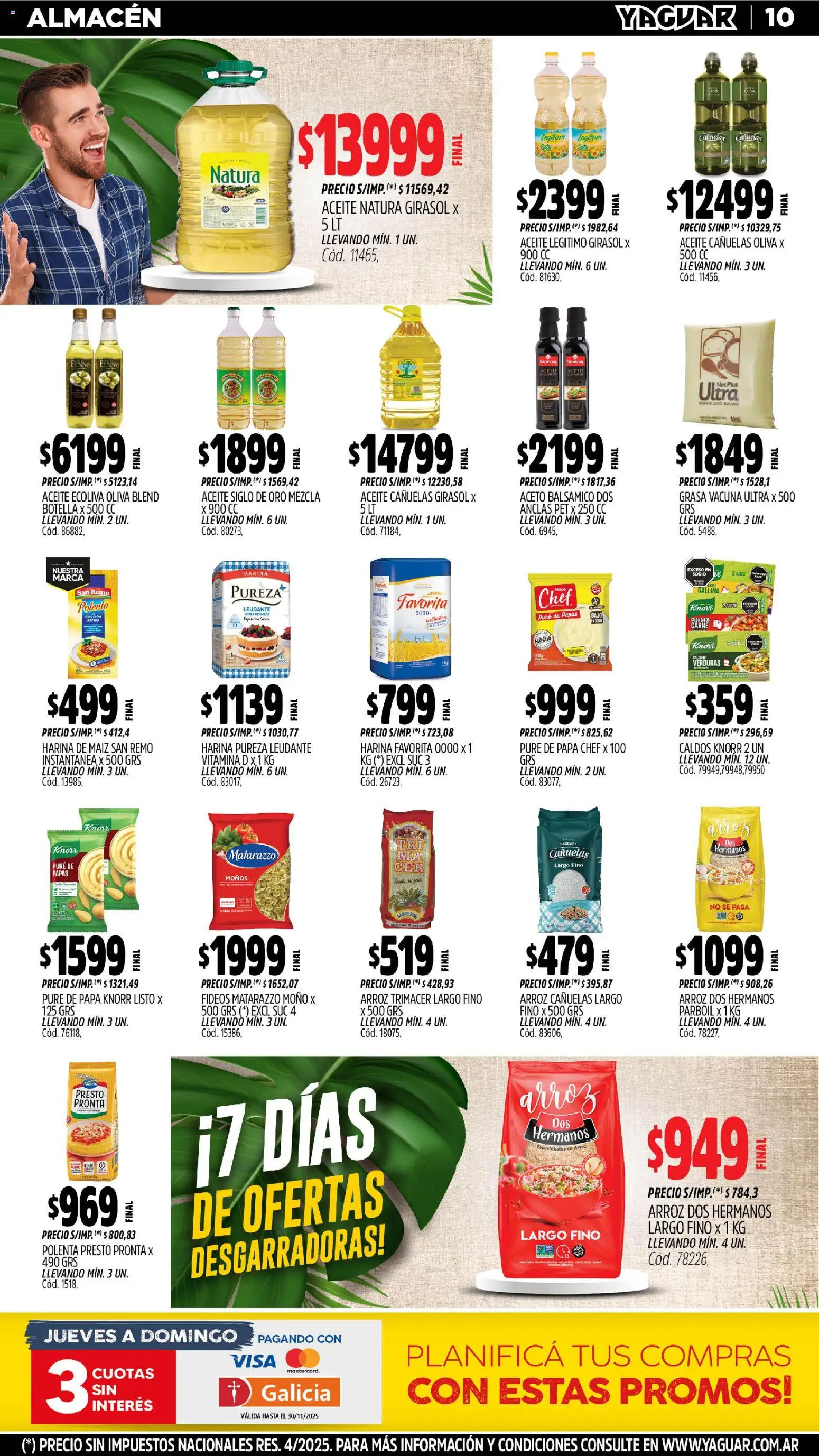 Yaguar - Santa Fe │ válido desde el 03.11.2025 | Página: 12 | Productos: Harina, Maiz, Polenta, Arroz