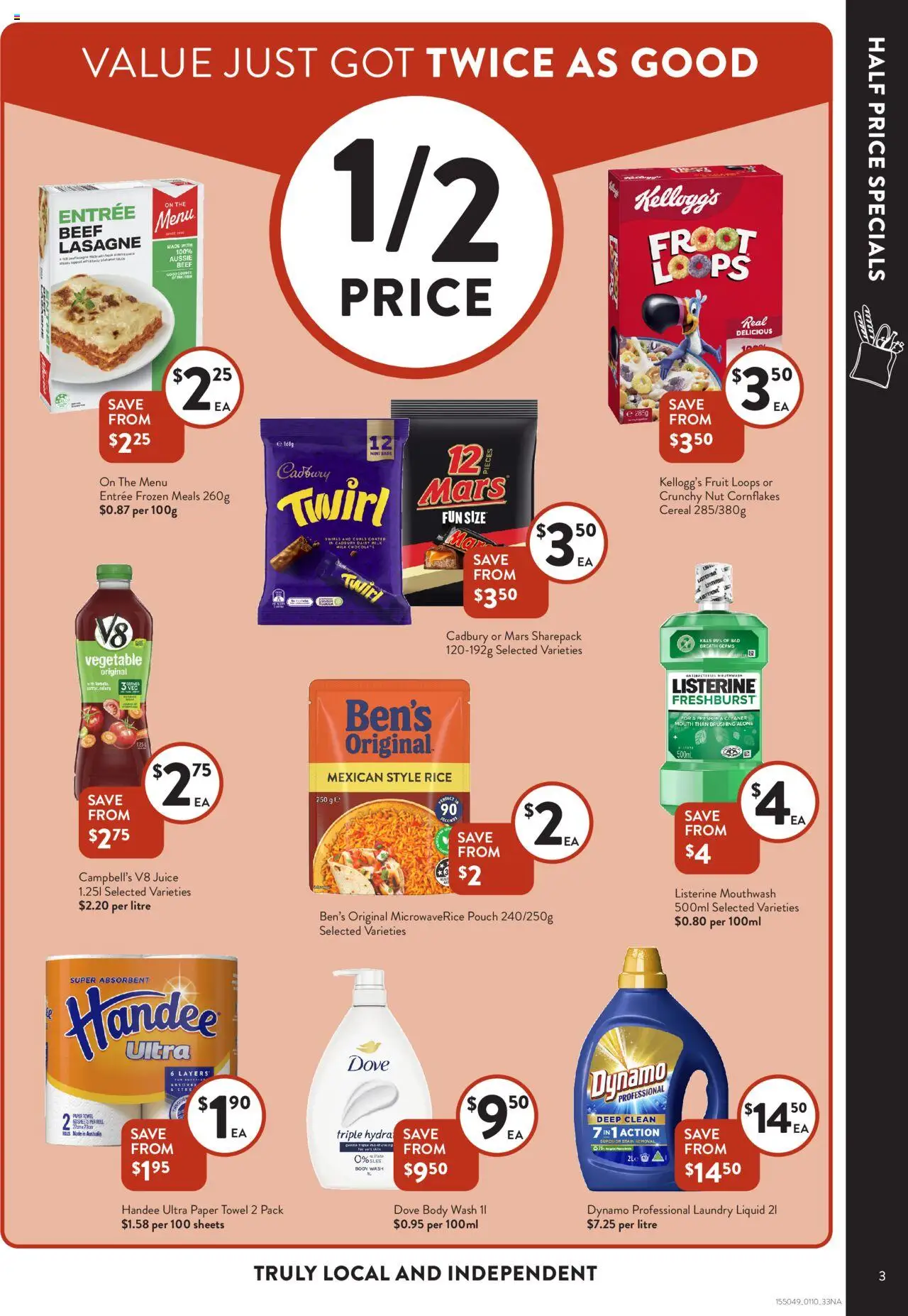 Foodworks catalogue - valid from 01.10.2025 | Page: 3 | Products: Juice, Rice, Mouthwash, Cereal
