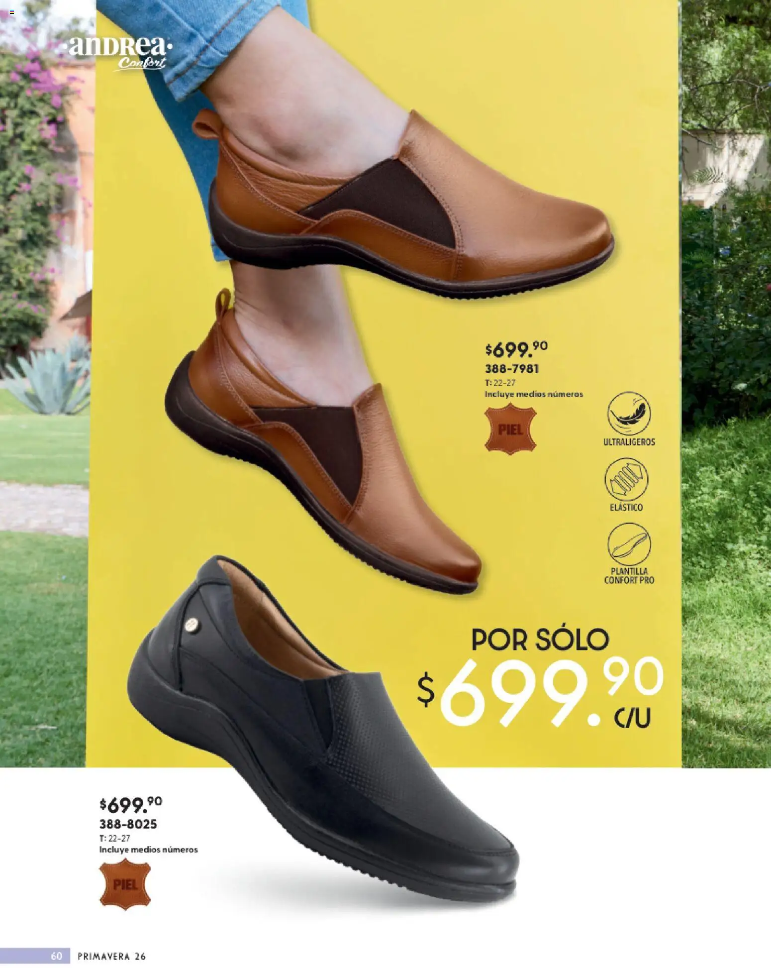 Nuevas ofertas de Andrea válidas en toda la República Mexicana desde el 25.01.2026. ¡Encuentra las mejores ofertas en Andrea catálogo Calzado Confort ! | Página: 60