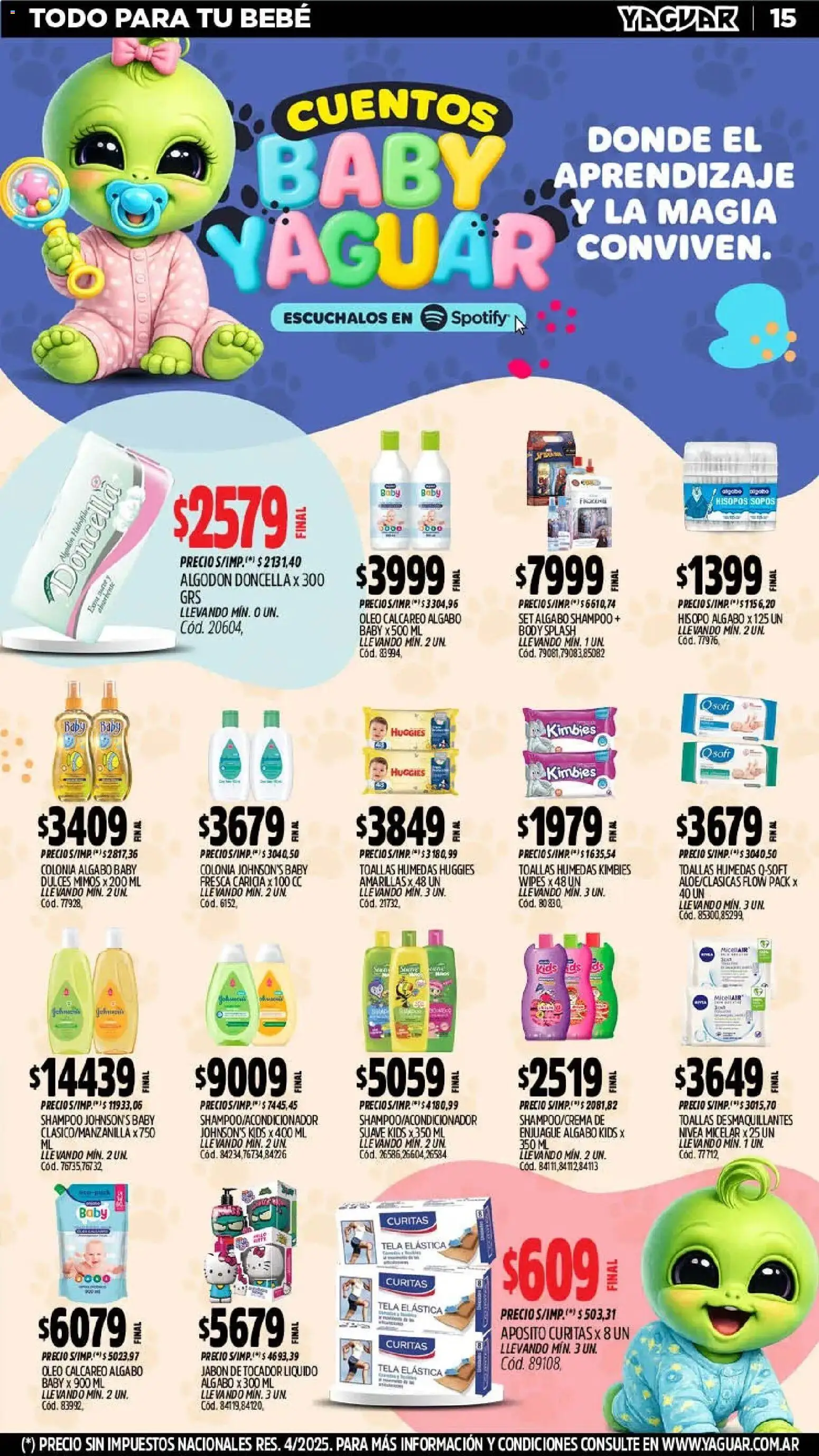 Yaguar - Oferta Semanal Trelew │ válido desde el 02.03.2026 | Página: 16 | Productos: Algodón, Body, Shampoo, Jabón
